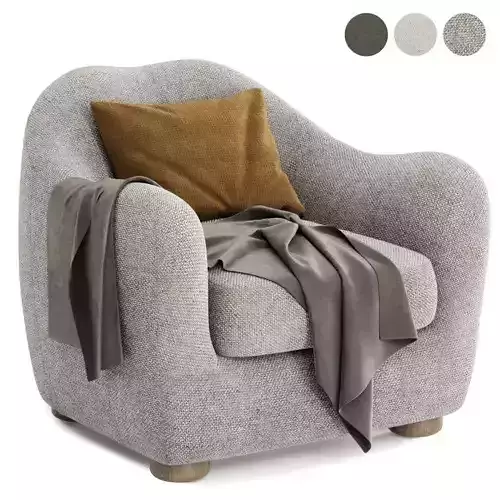 Bacio Lounge Chair 3D model