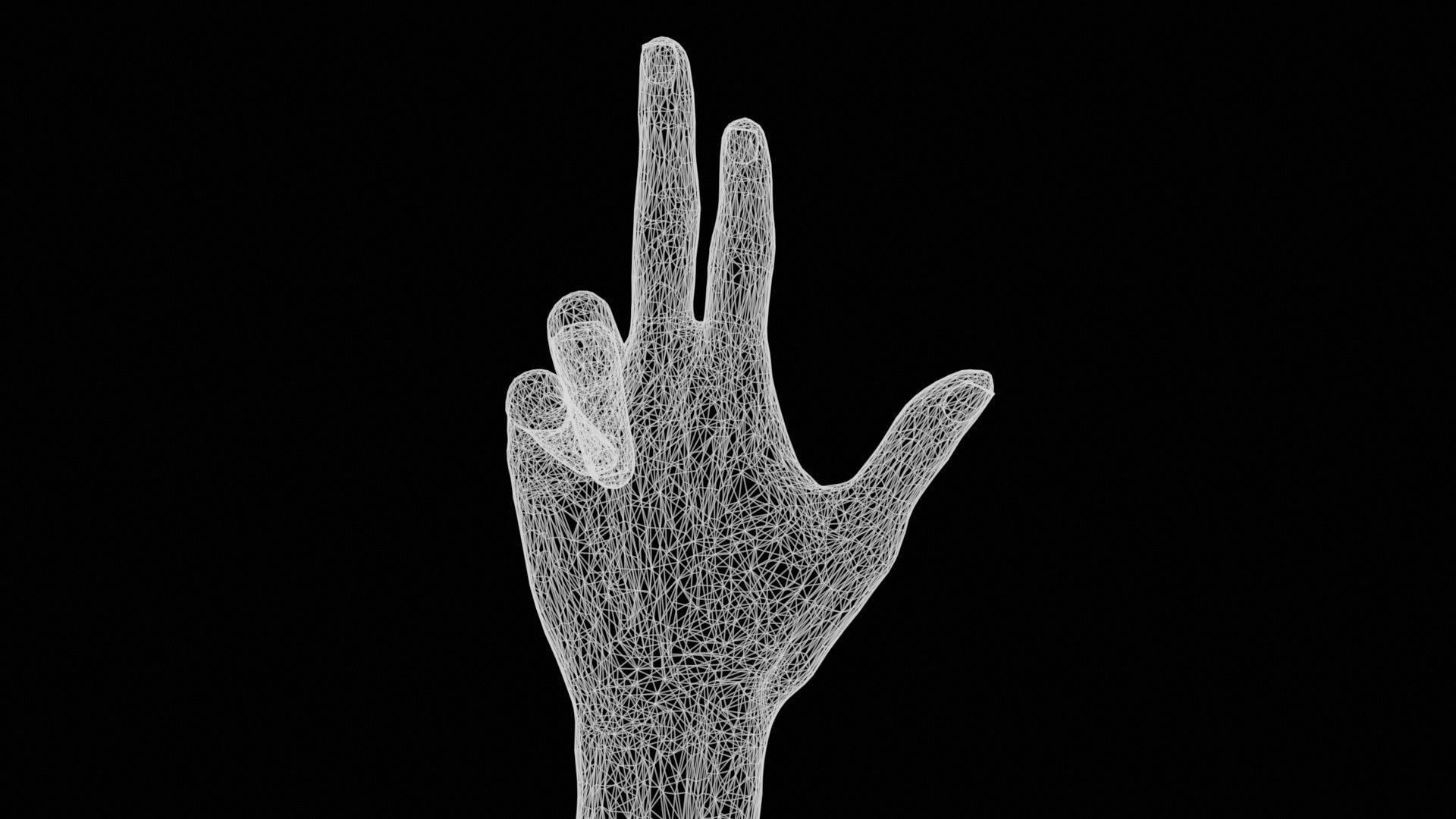 Walk The Walk Single Hand 021 Low-poly 3D model_12