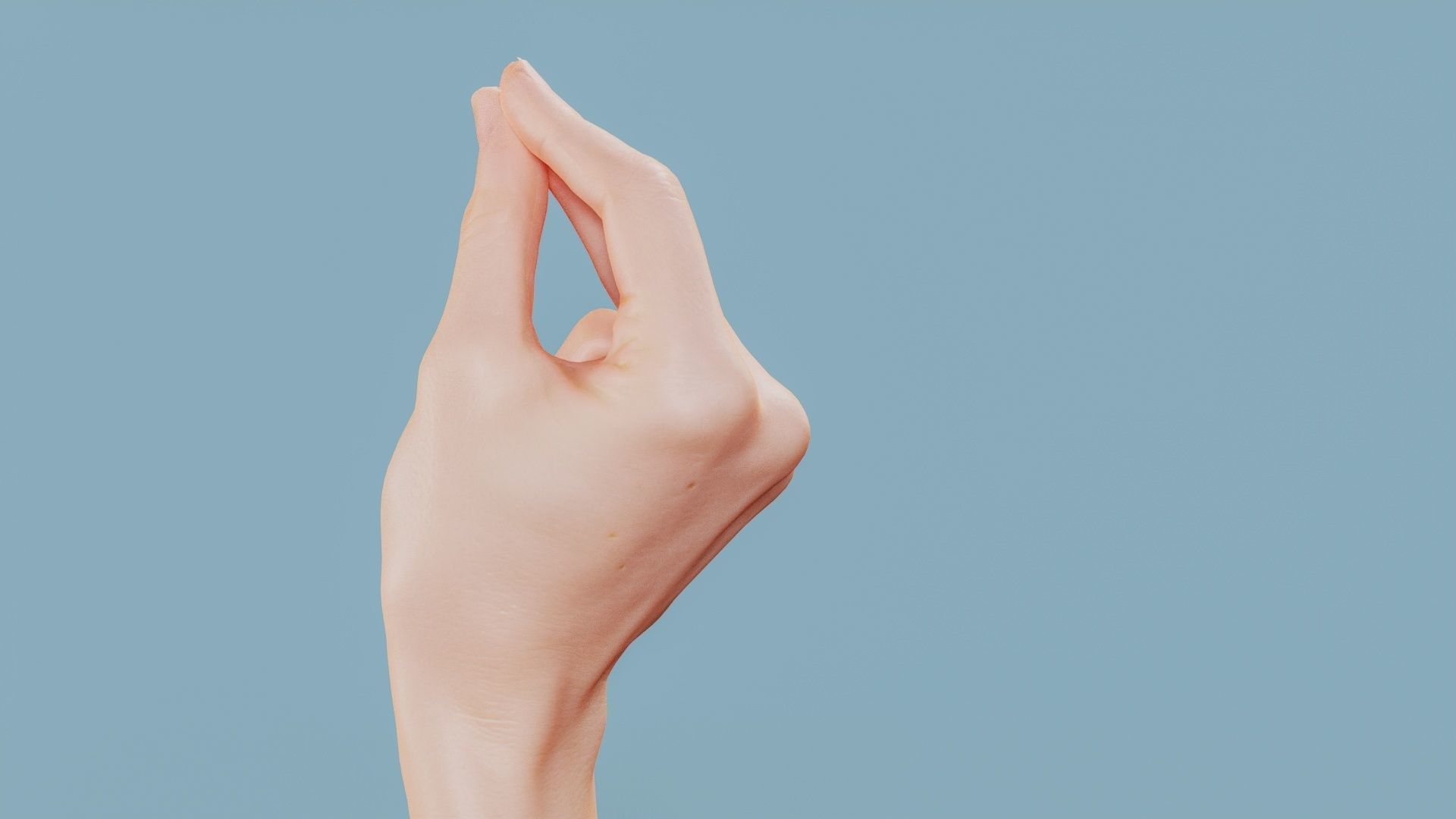 This Much Single Hand 018 Low-poly 3D model_7