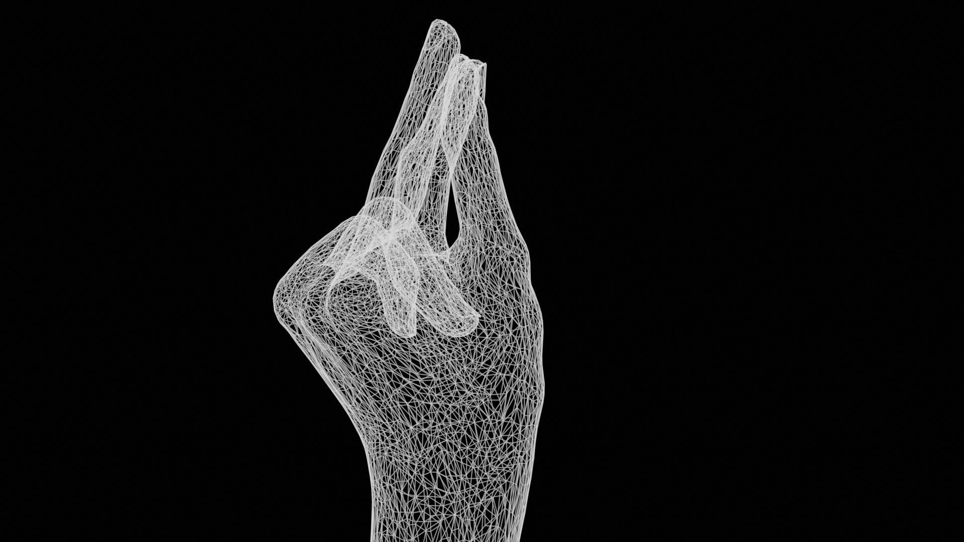 This Much Single Hand 018 Low-poly 3D model_12