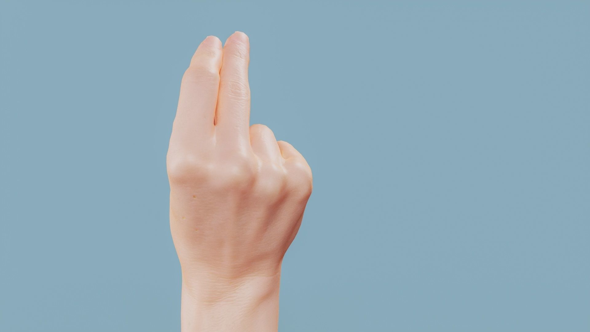 This Much Single Hand 018 Low-poly 3D model_5