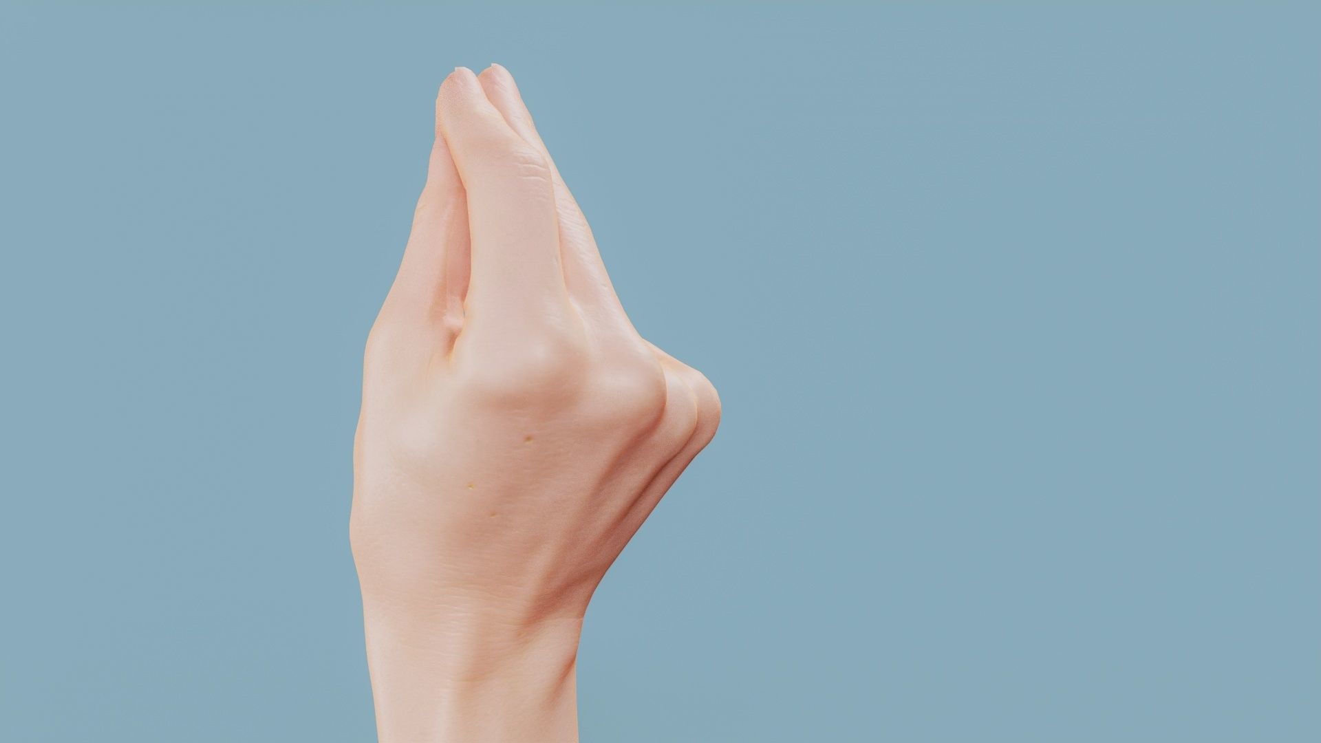 This Much Single Hand 018 Low-poly 3D model_6