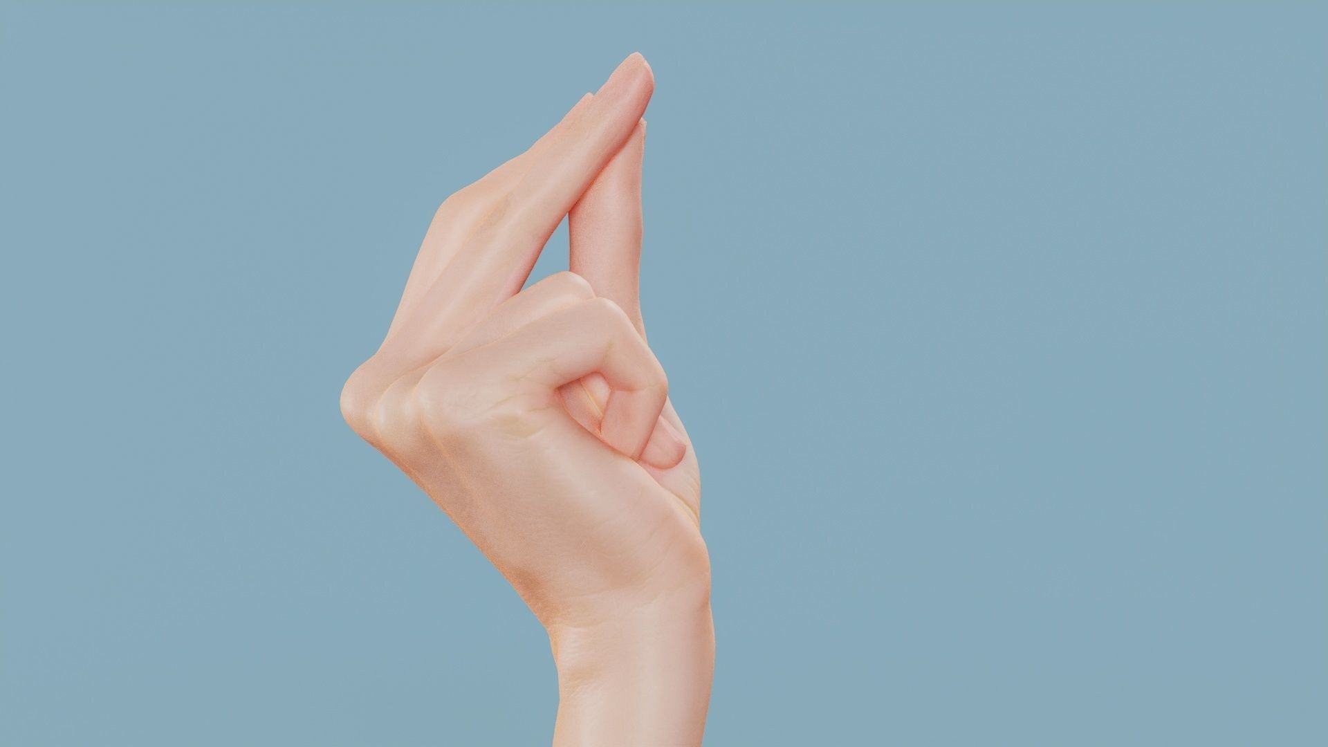 This Much Single Hand 018 Low-poly 3D model_2