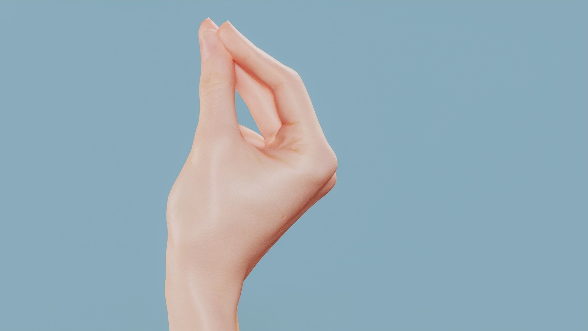 This Much Single Hand 018 Low-poly 3D model_8