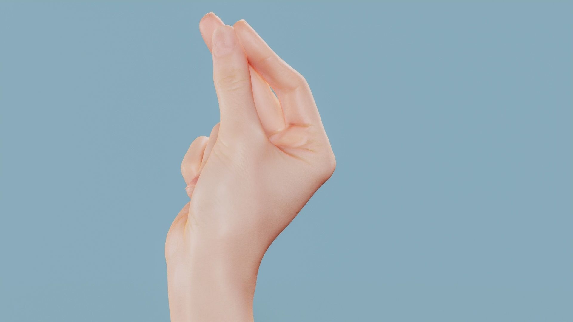 This Much Single Hand 018 Low-poly 3D model_9