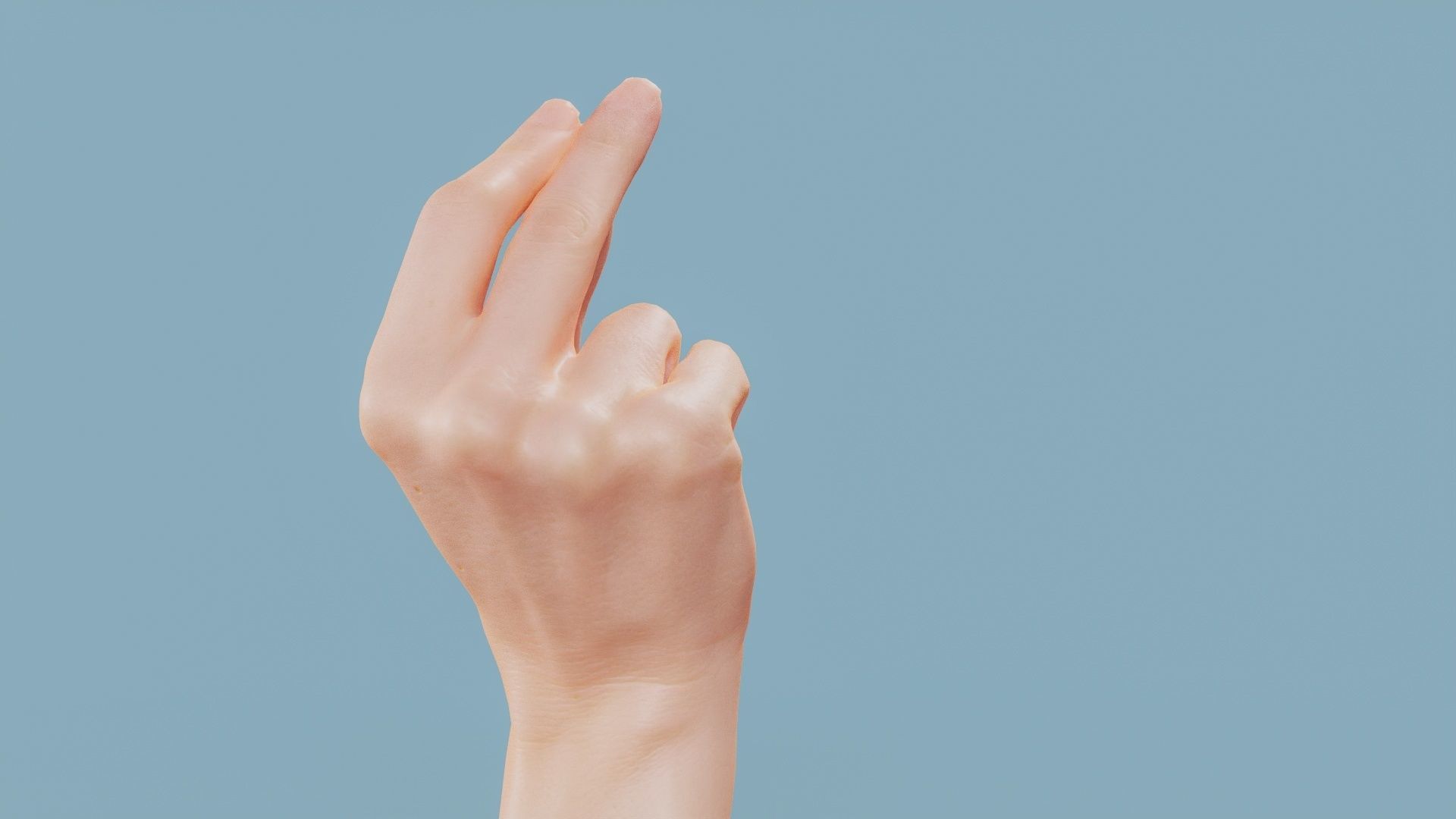 This Much Single Hand 018 Low-poly 3D model_4