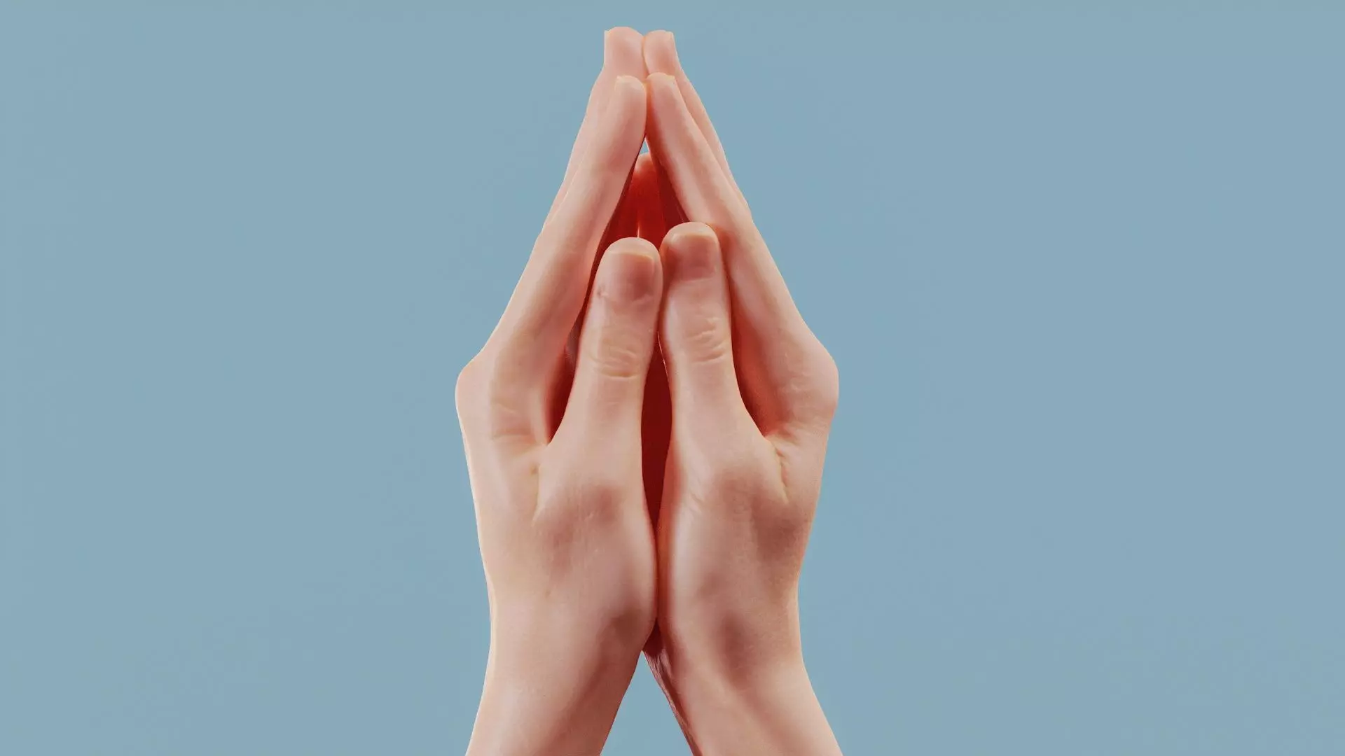 The Prayer Duo Hands 005 Low-poly 3D model_0