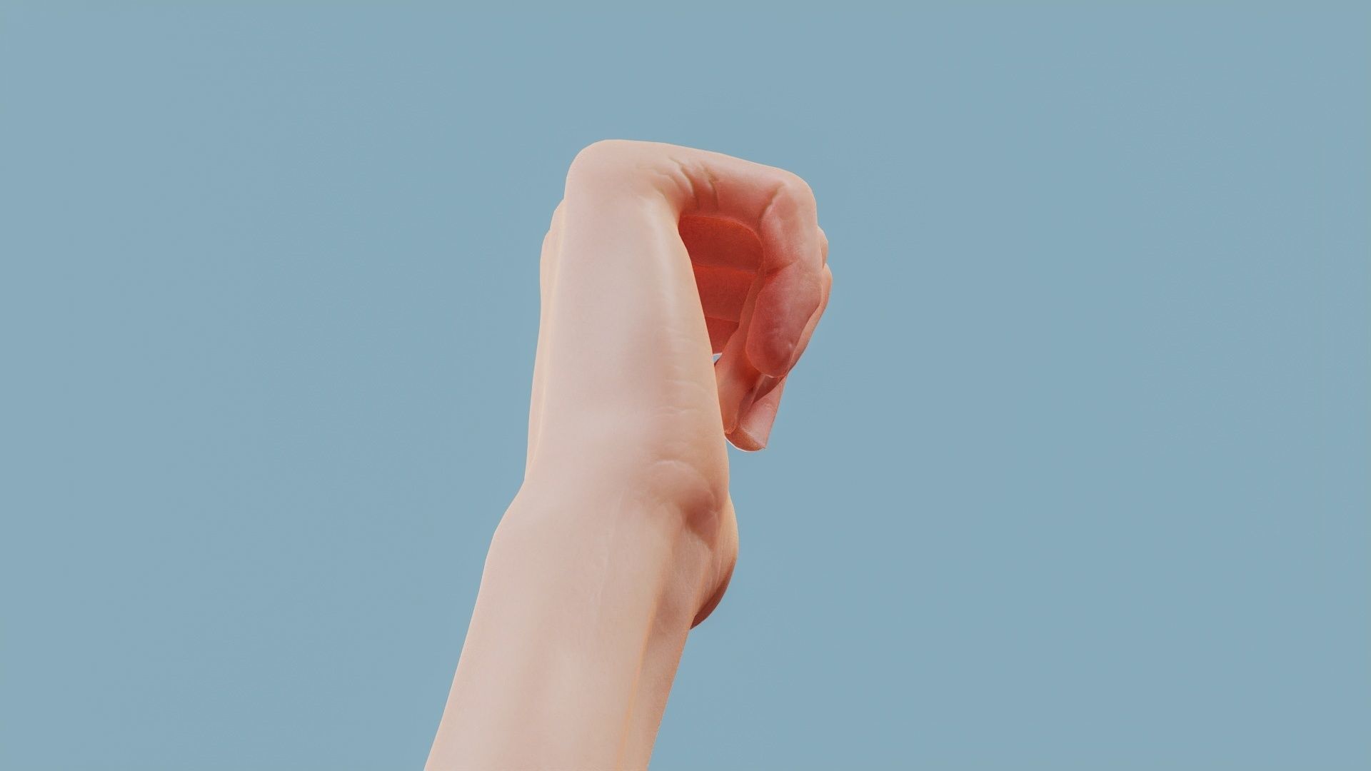 The Hitch Hiker Single Hand 013 Low-poly 3D model_3