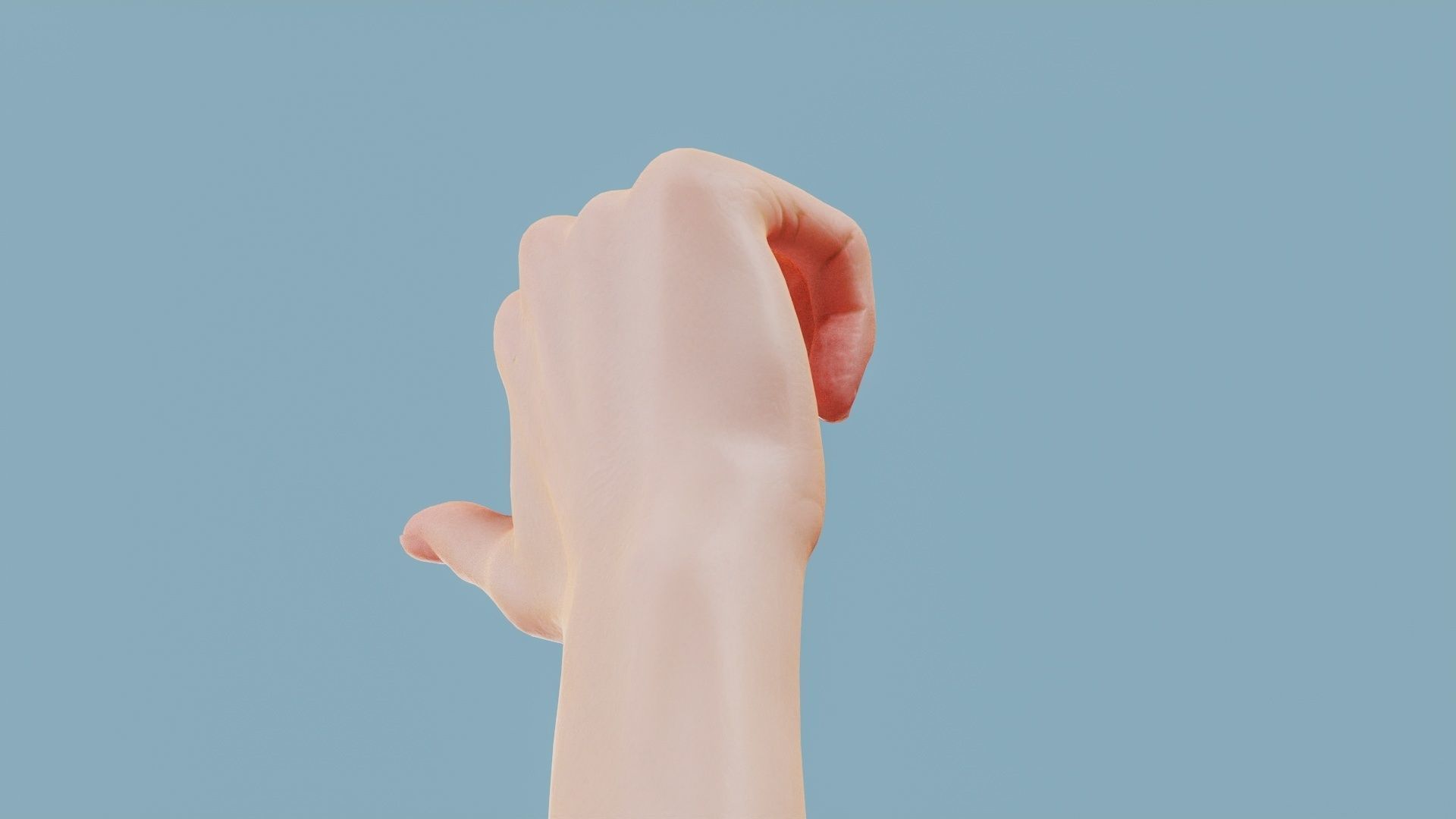 The Hitch Hiker Single Hand 013 Low-poly 3D model_4