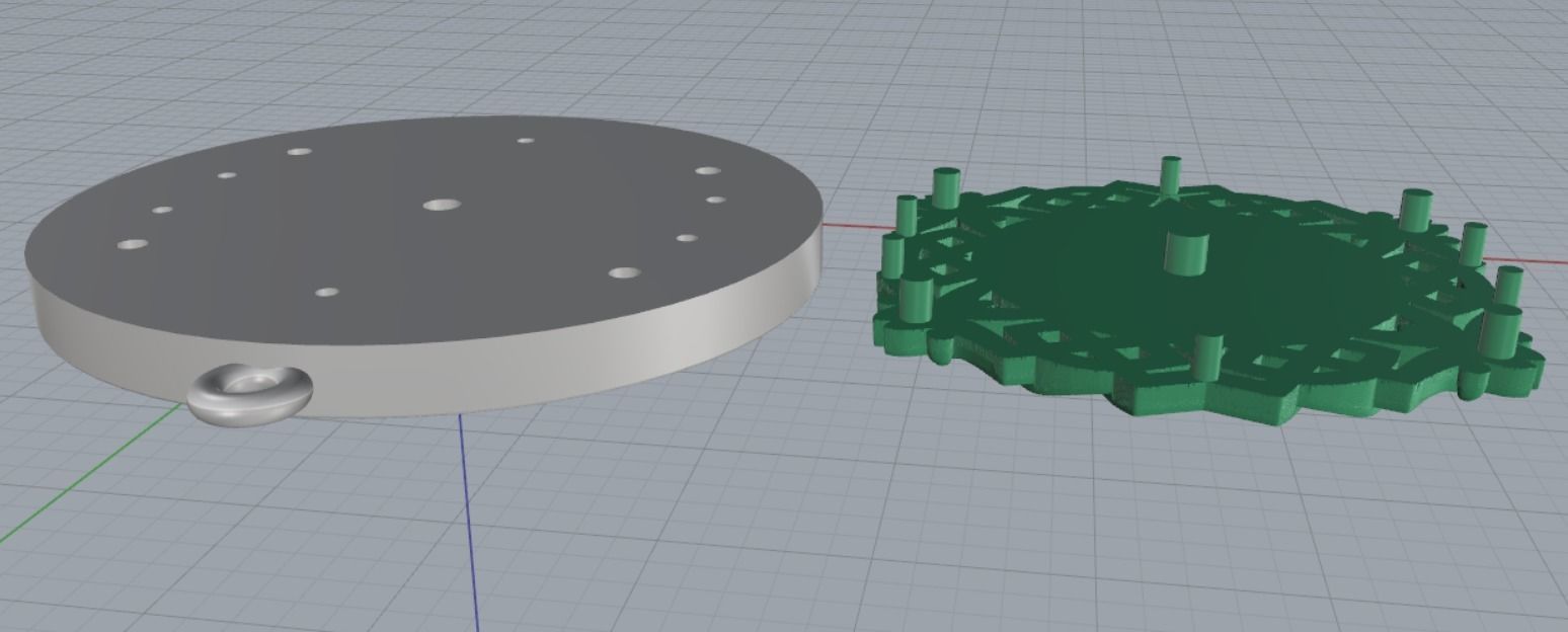 Wolf pendant 3D print model_11