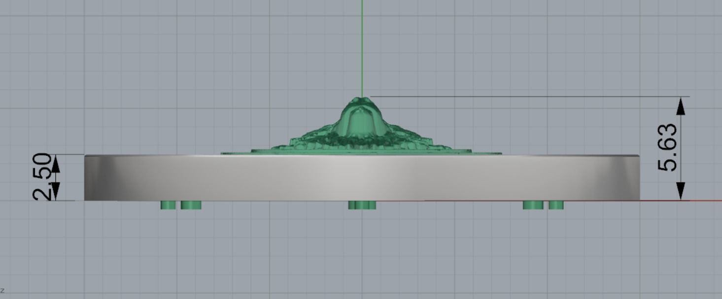 Wolf pendant 3D print model_9