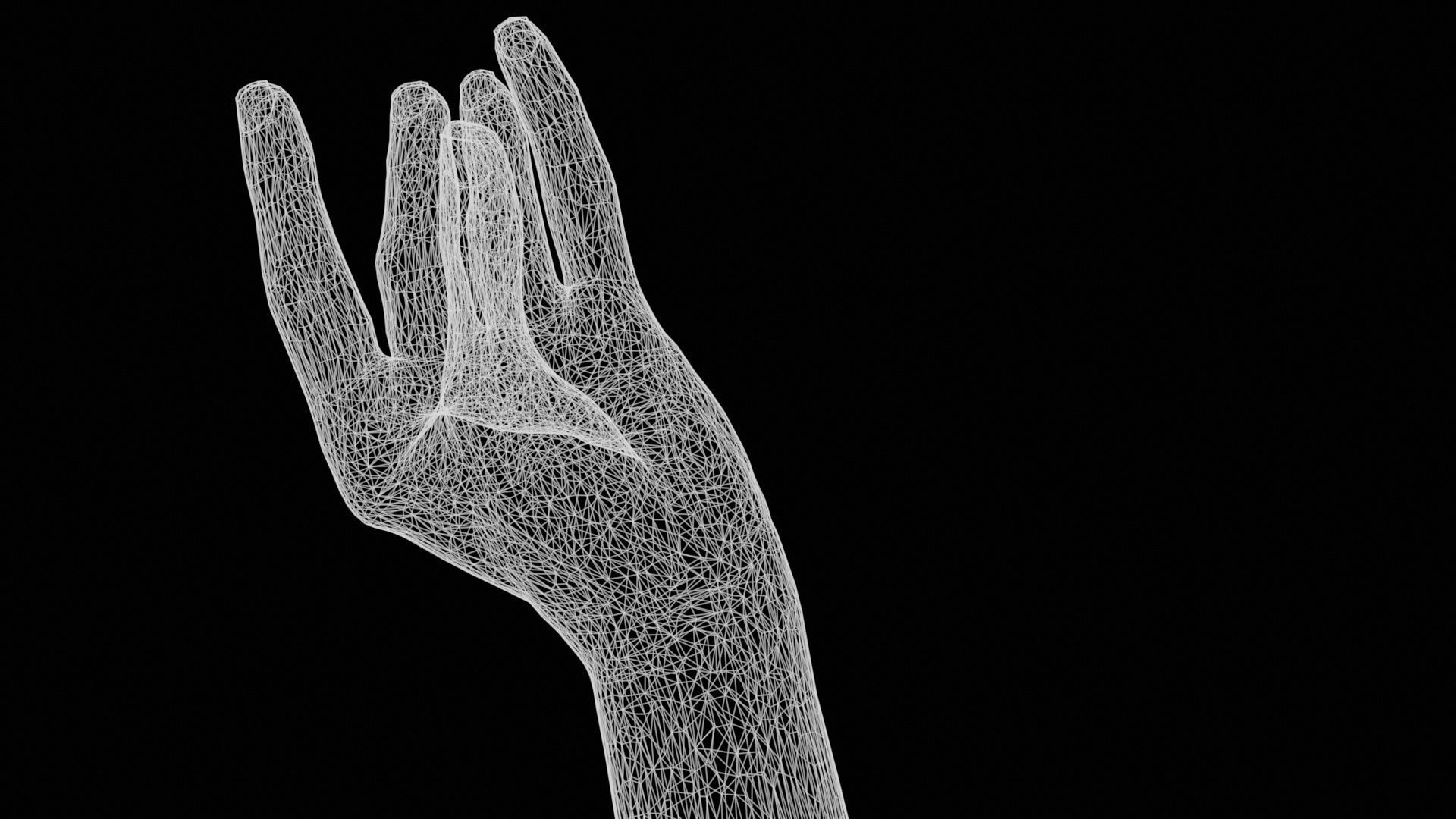 The Cow Single Hand 016 Low-poly 3D model_13