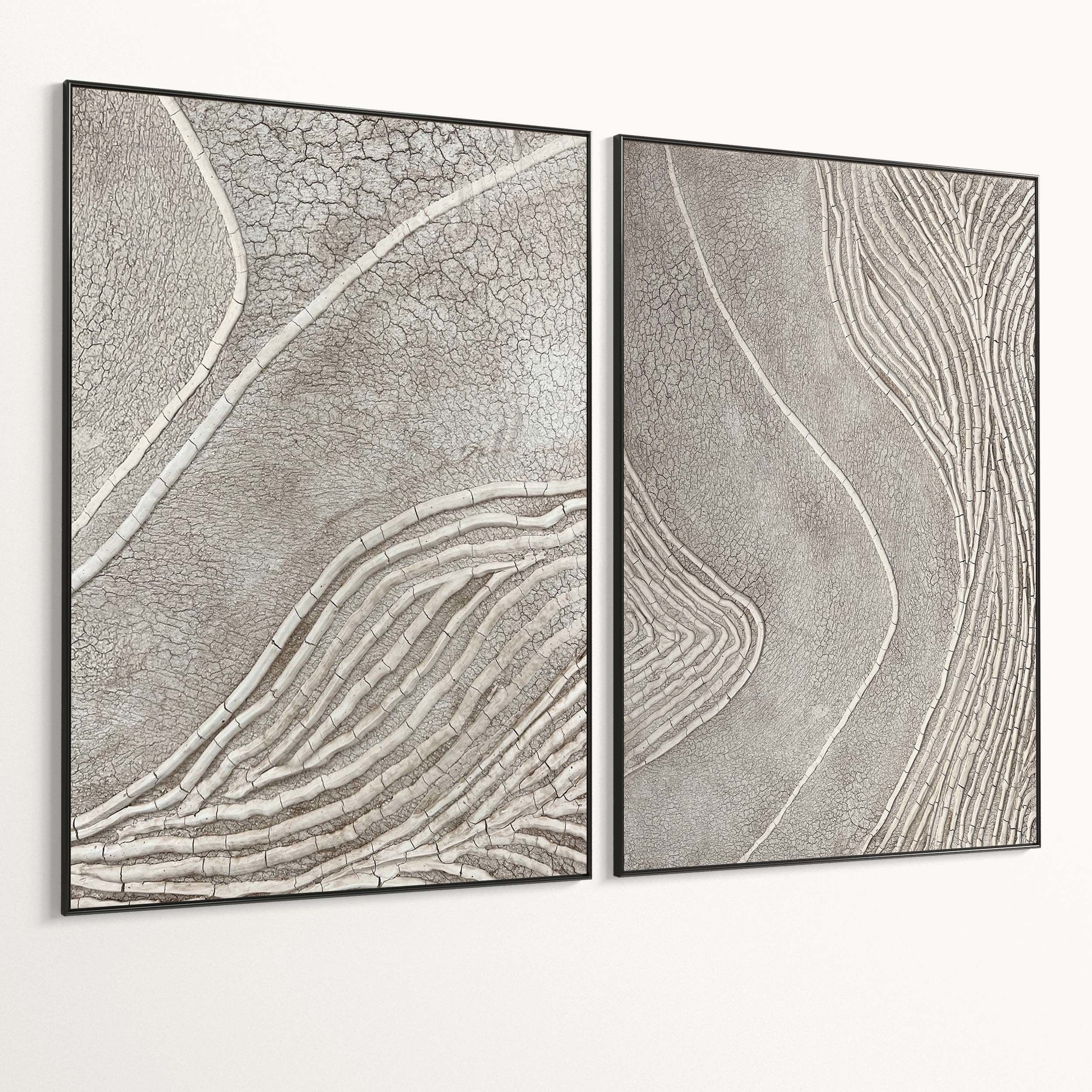 Plaster Two Photo Frame 492 Low-poly 3D model_4