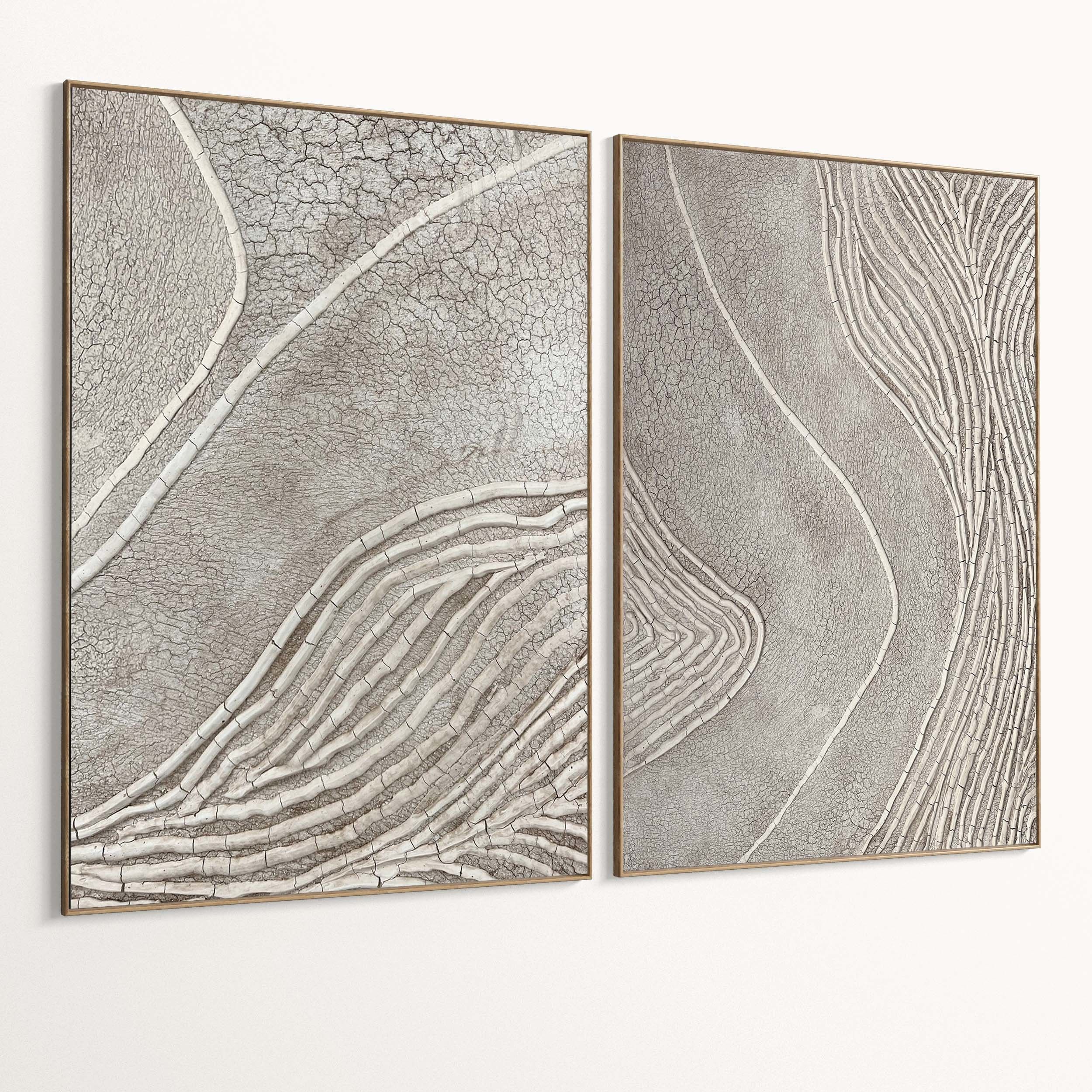 Plaster Two Photo Frame 492 Low-poly 3D model_1