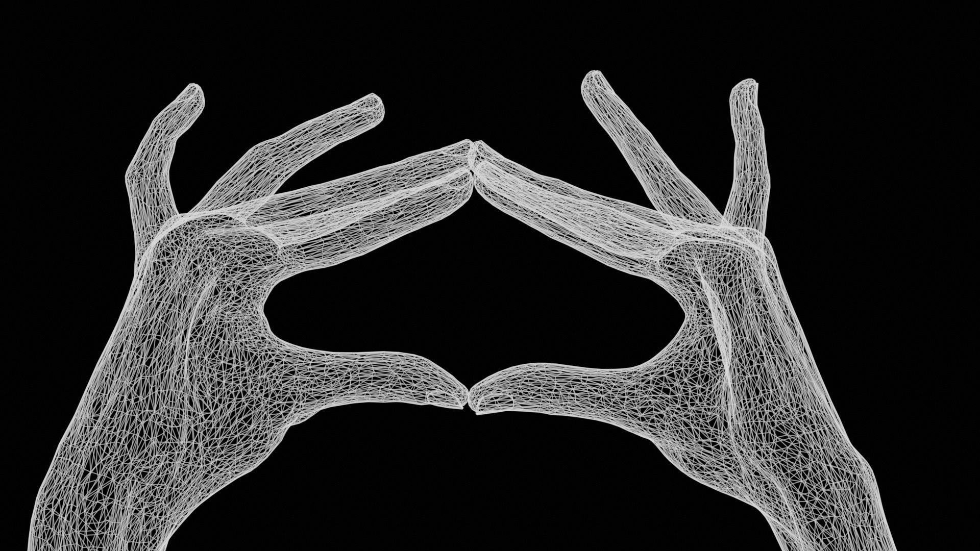 Talk The Talk Duo Hands 012 Low-poly 3D model_13