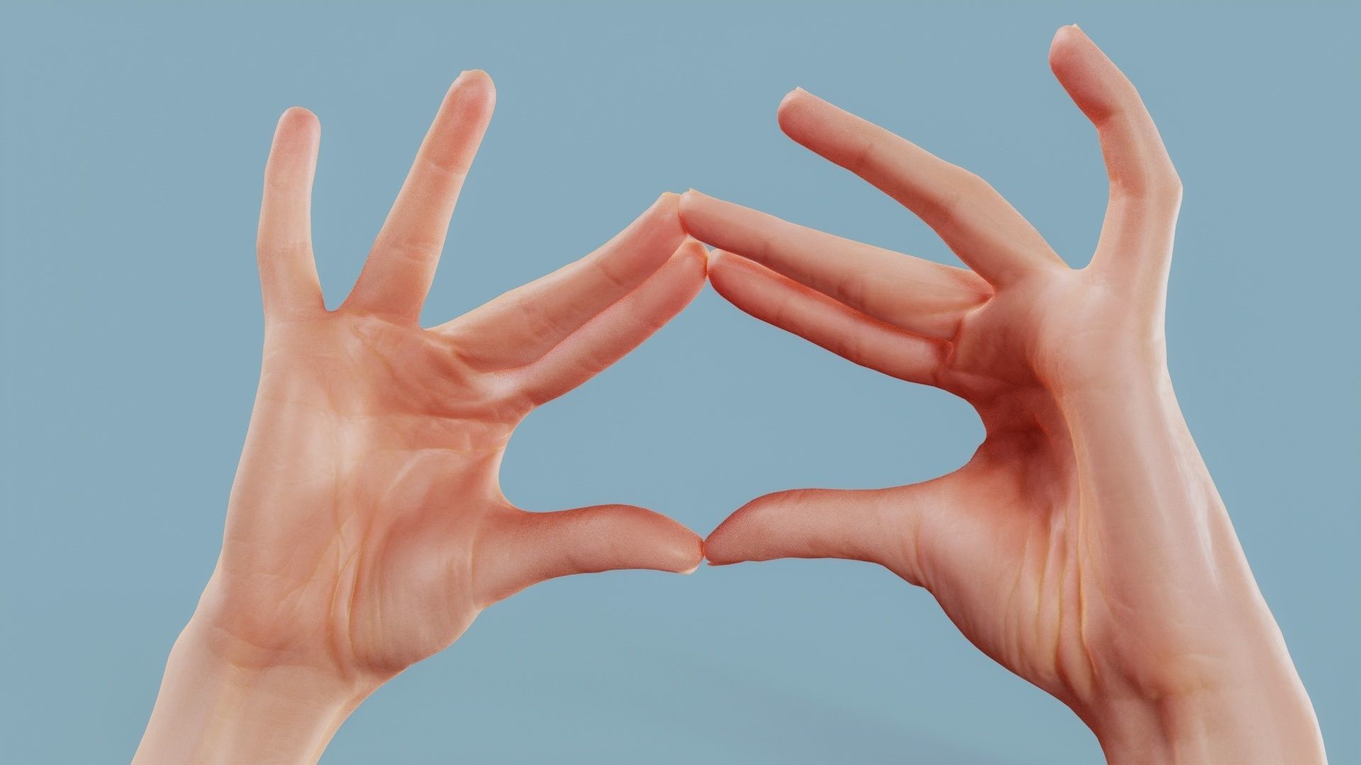 Talk The Talk Duo Hands 012 Low-poly 3D model_11