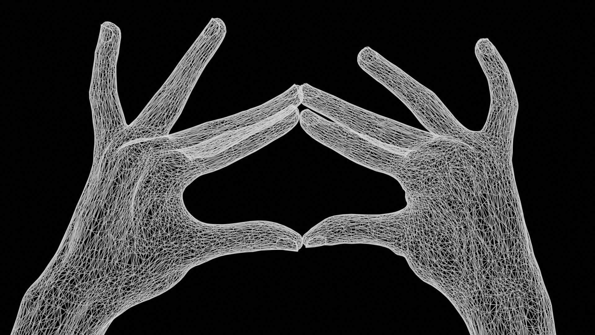 Talk The Talk Duo Hands 012 Low-poly 3D model_12