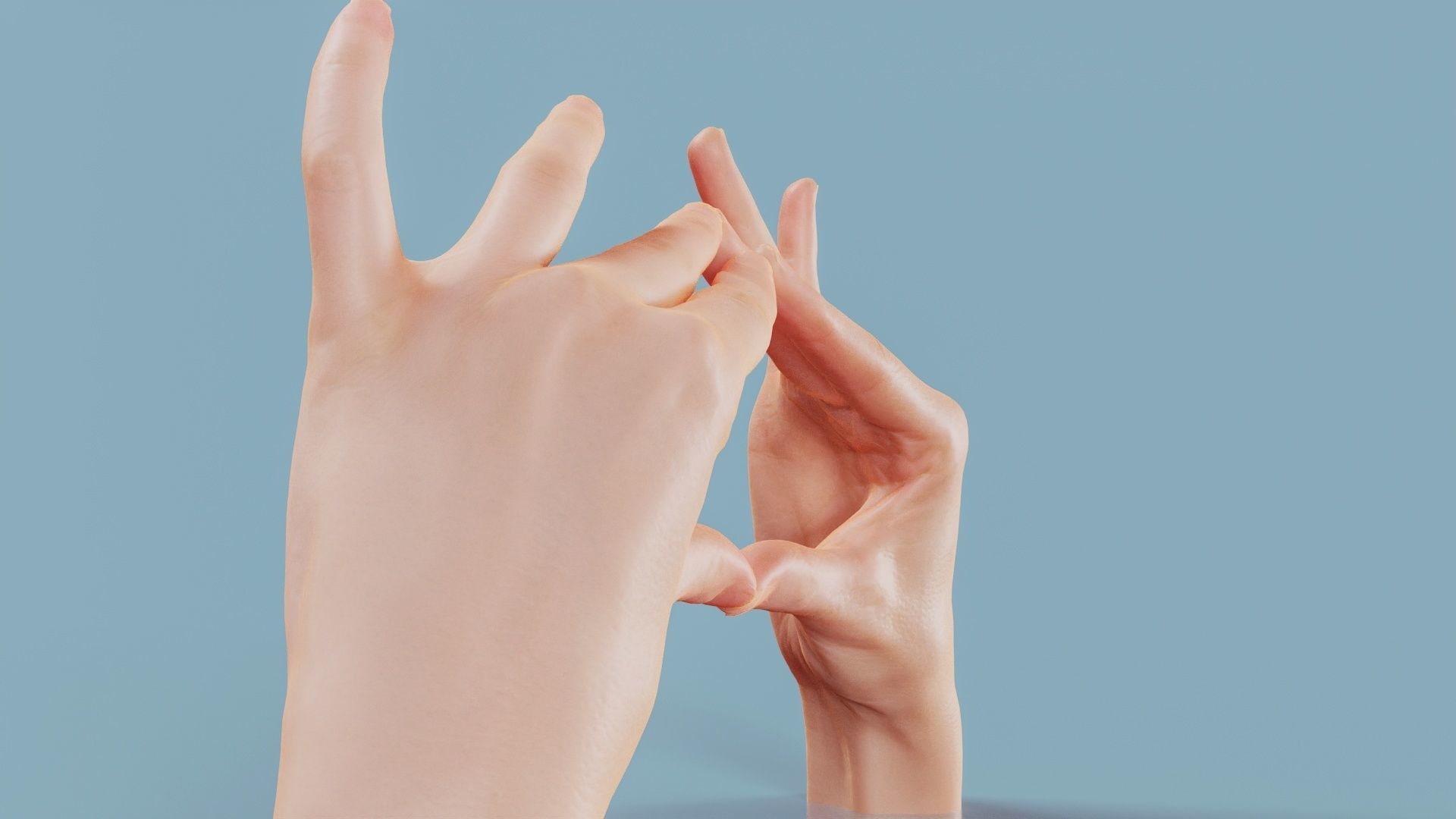 Talk The Talk Duo Hands 012 Low-poly 3D model_8