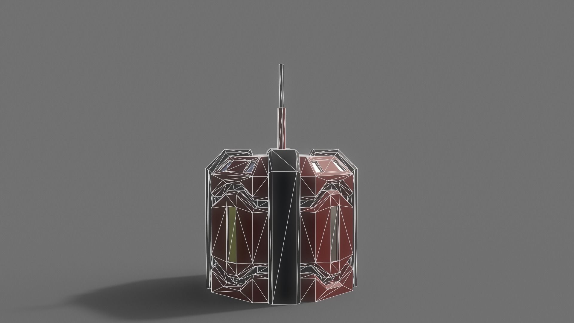 PBR Sci-Fi Building A03 Low-poly 3D model_11