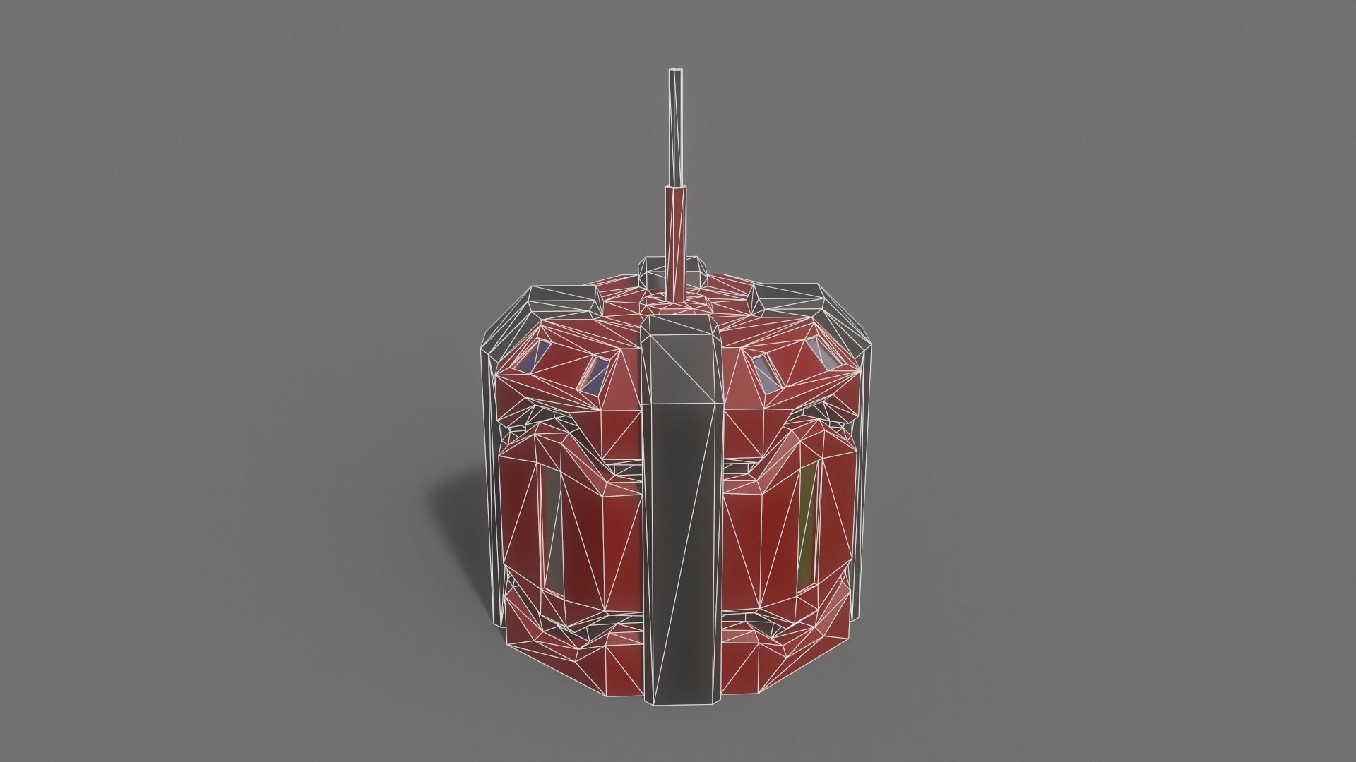 PBR Sci-Fi Building A03 Low-poly 3D model_10