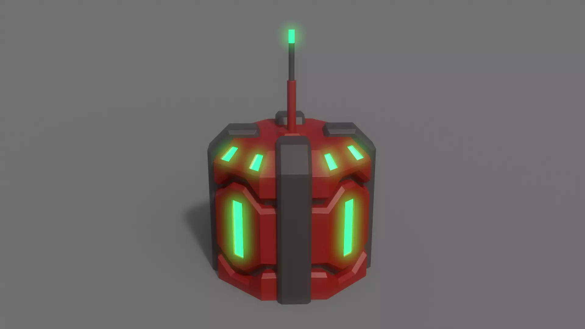 PBR Sci-Fi Building A03 Low-poly 3D model_0