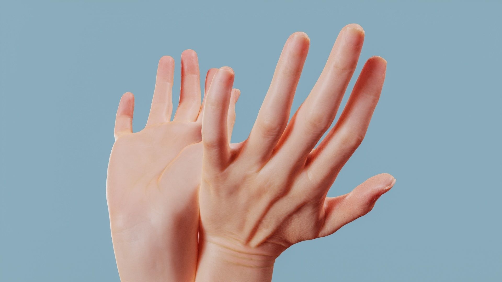 Satellite Receiver Duo Hands 016 Low-poly 3D model_4