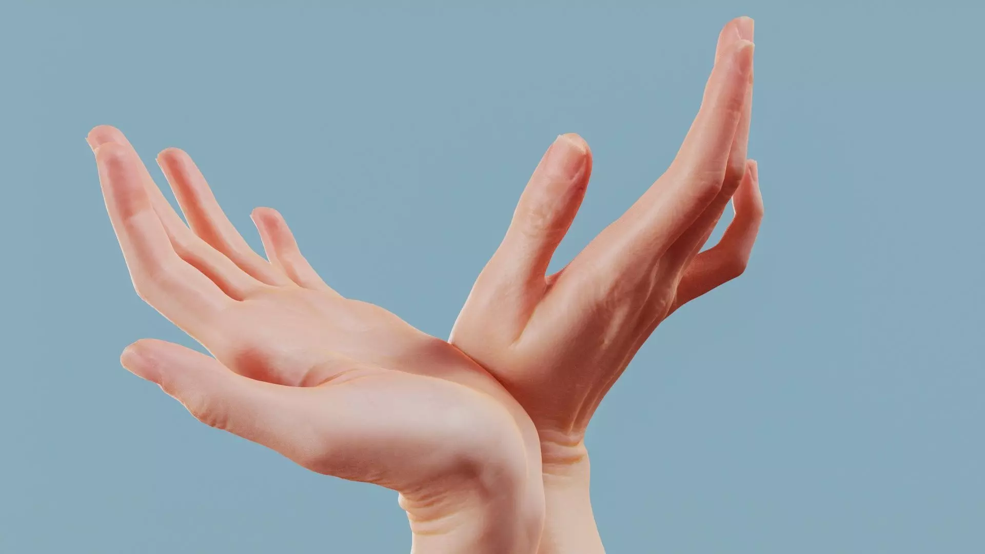 Satellite Receiver Duo Hands 016 Low-poly 3D model_0