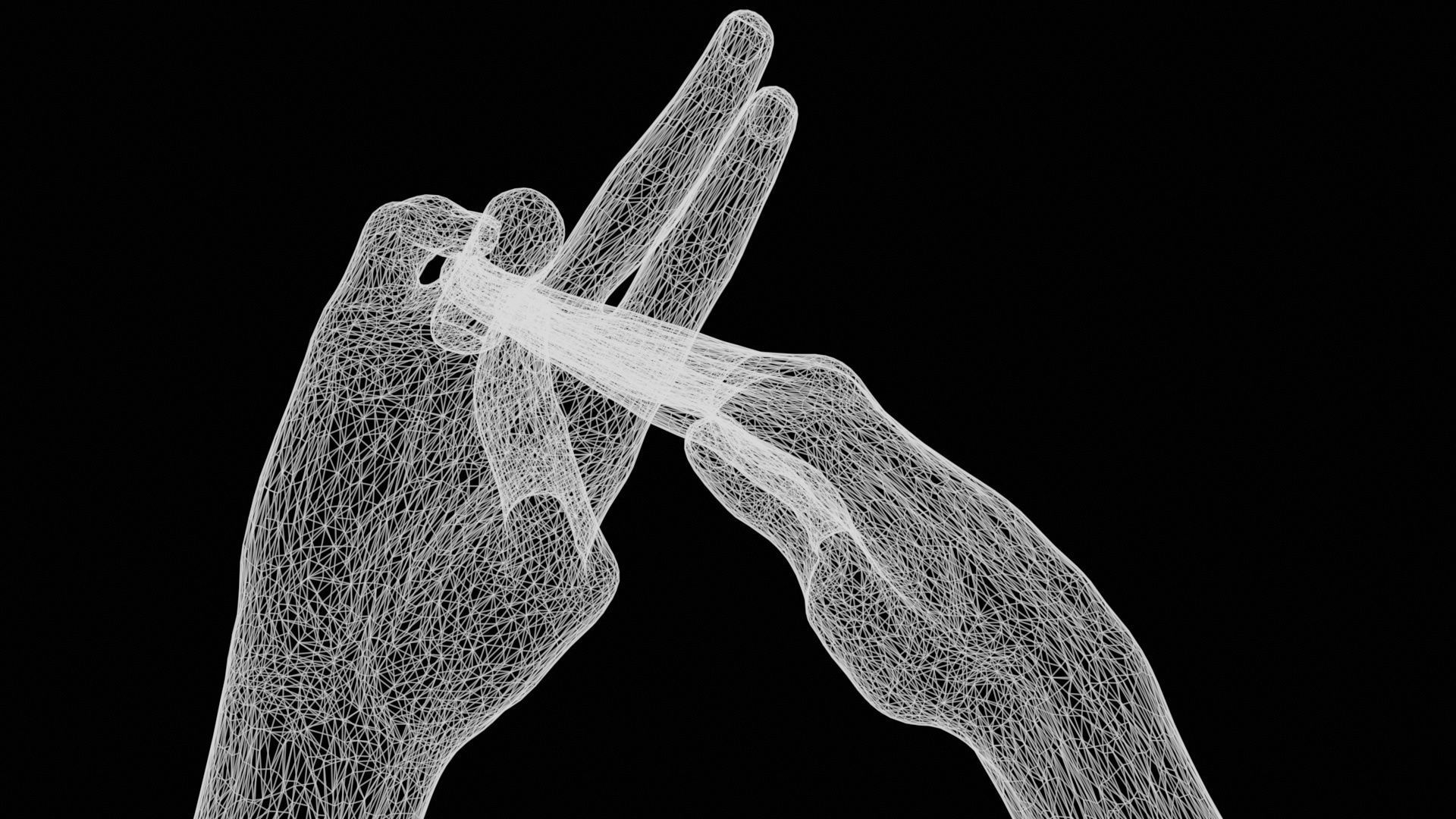 No Smoking Duo Hands 014 Low-poly 3D model_12