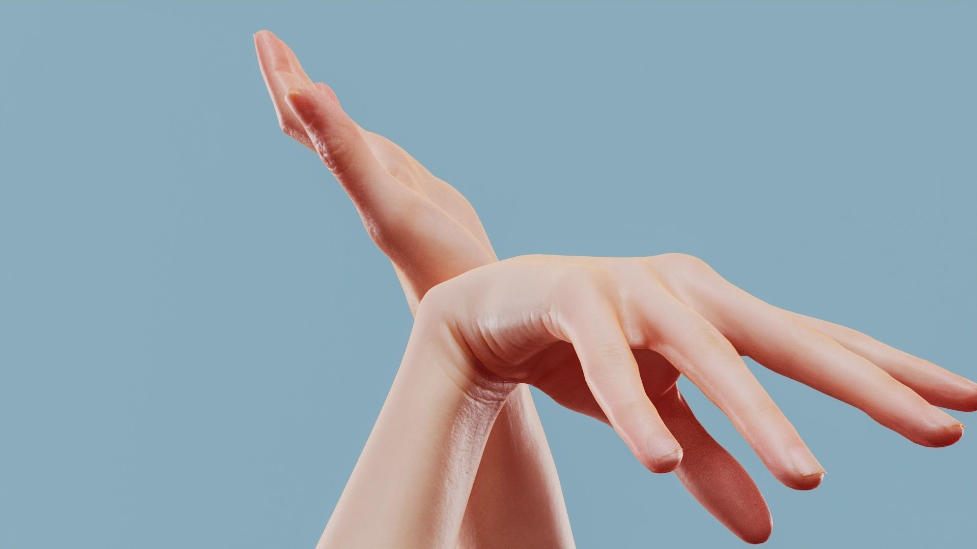 Leave Me Alone Duo Hands 024 Low-poly 3D model_4