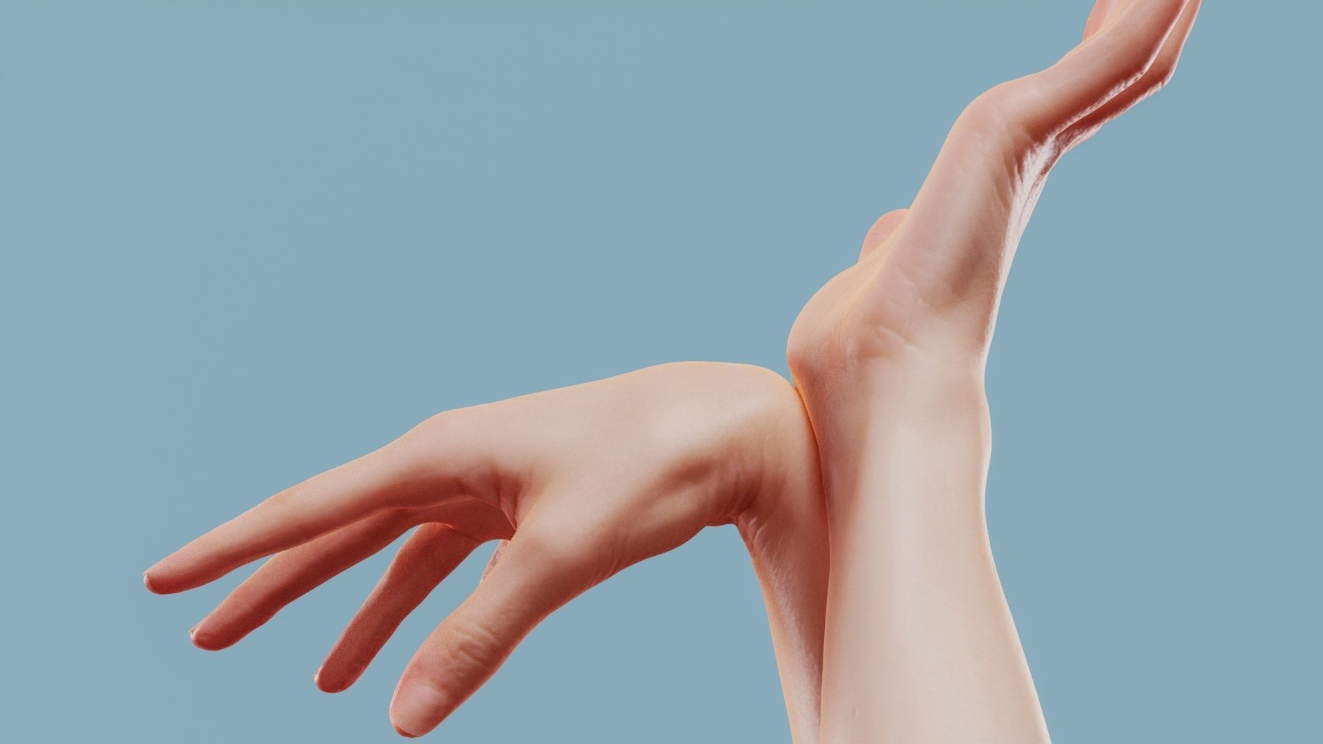 Leave Me Alone Duo Hands 024 Low-poly 3D model_11