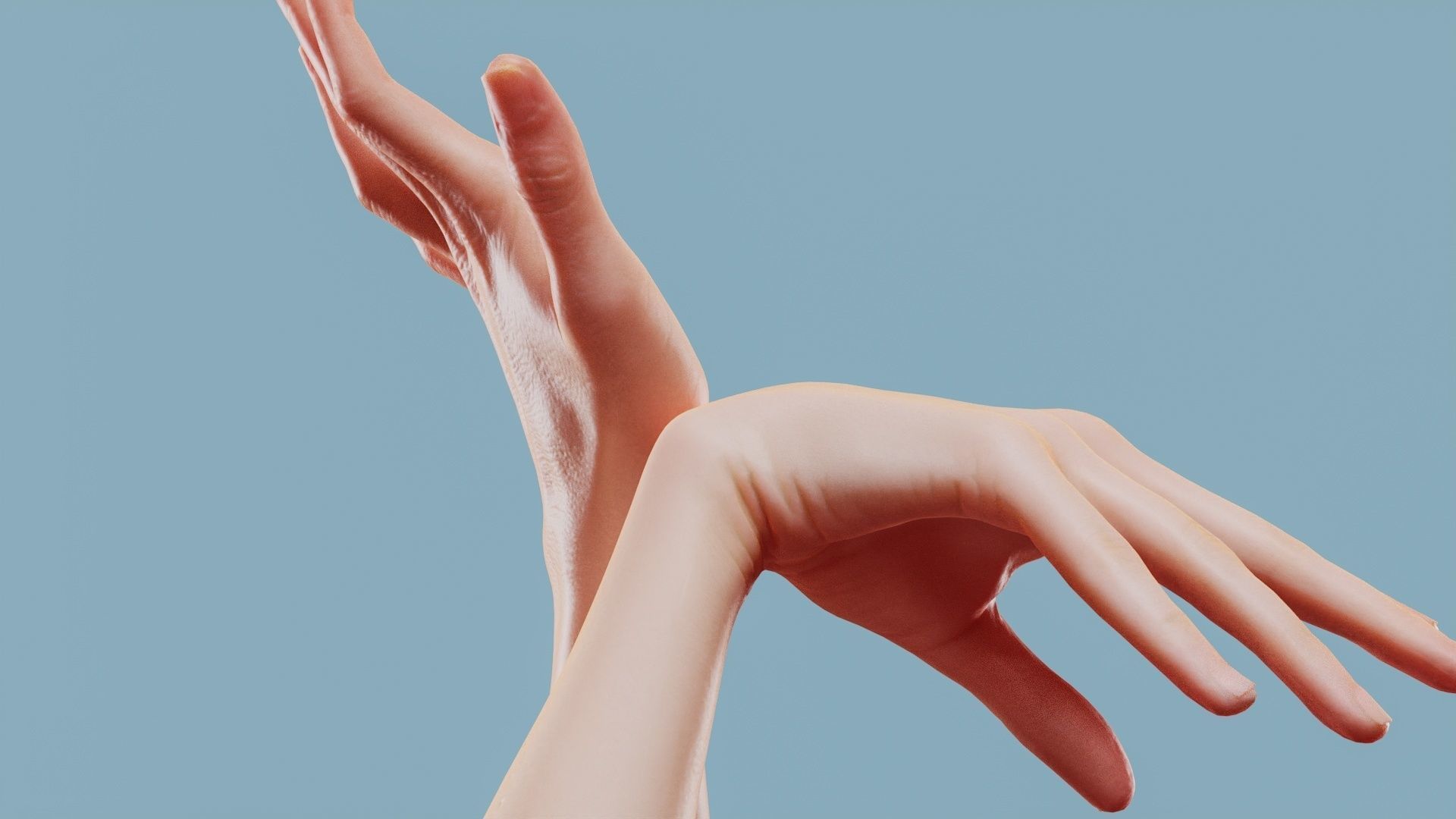 Leave Me Alone Duo Hands 024 Low-poly 3D model_5