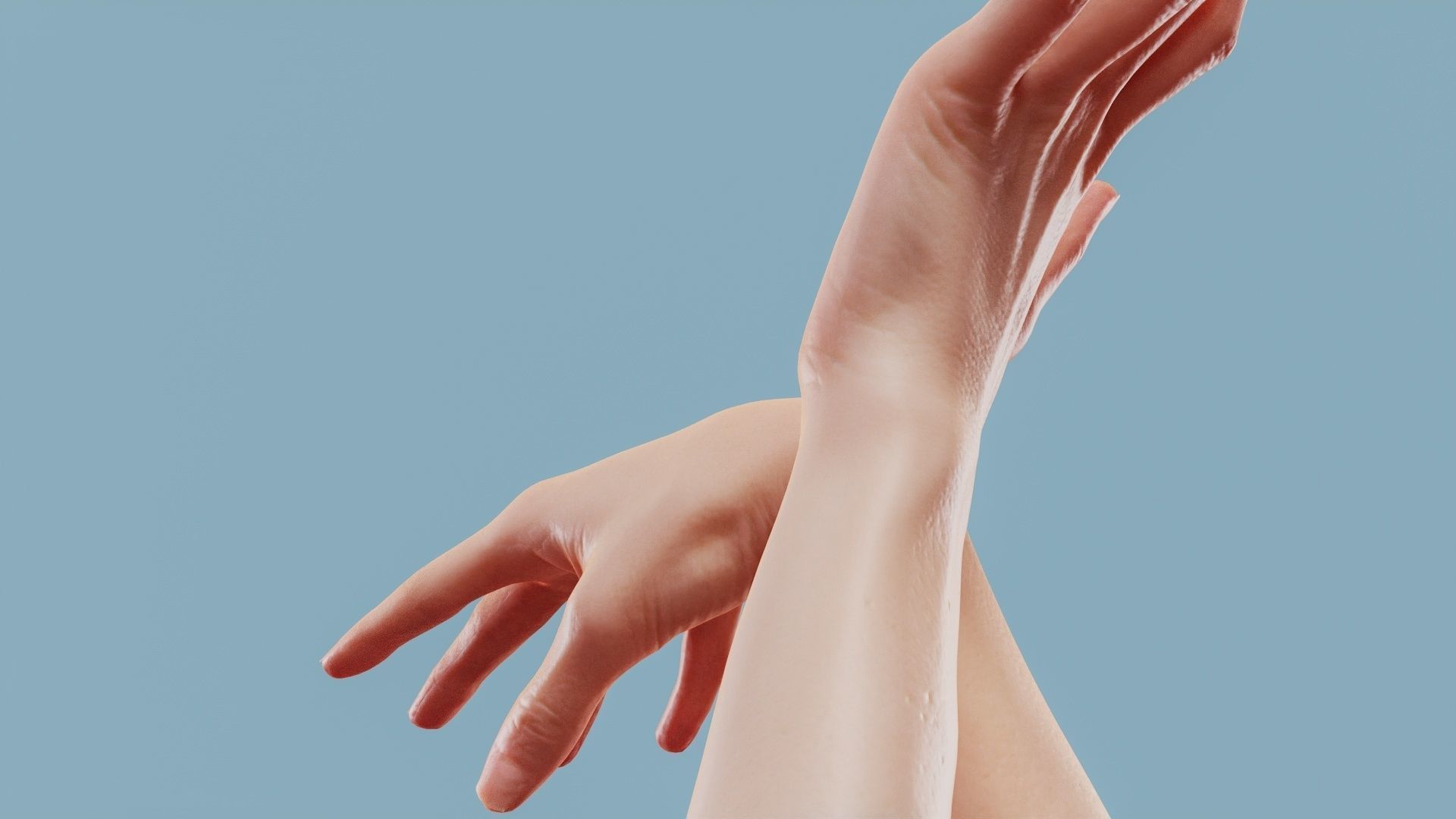 Leave Me Alone Duo Hands 024 Low-poly 3D model_10