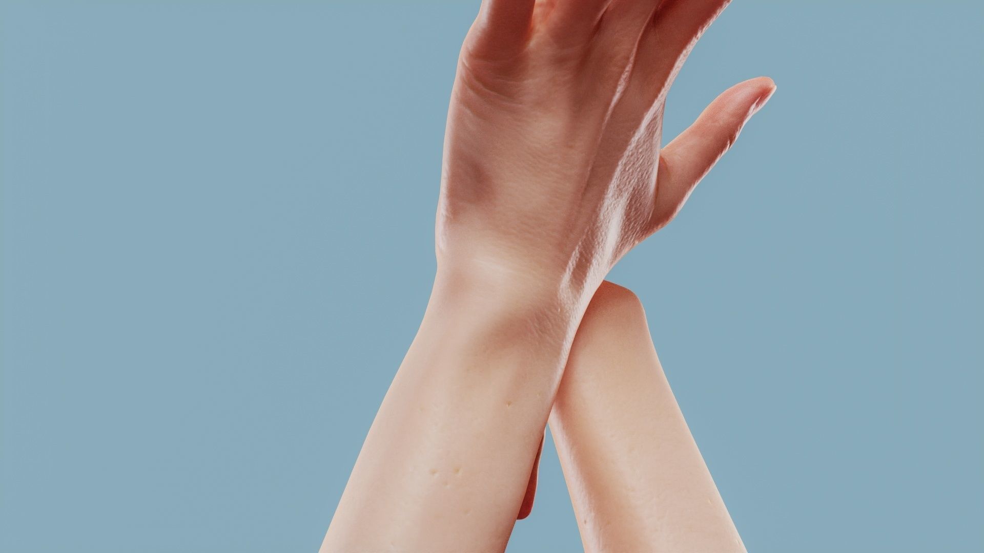 Leave Me Alone Duo Hands 024 Low-poly 3D model_9