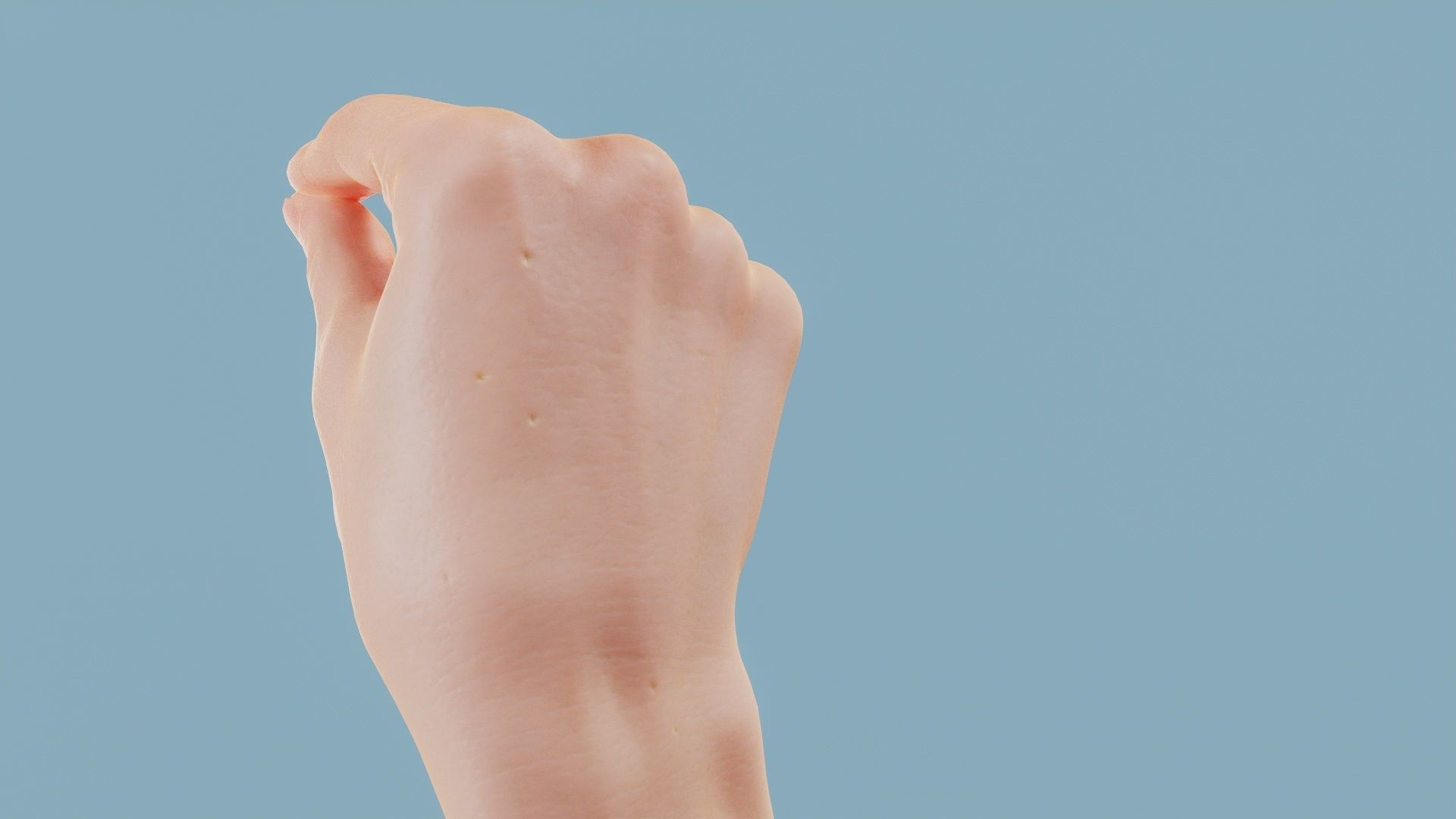 Just a Little Single Hand 023 Low-poly 3D model_5