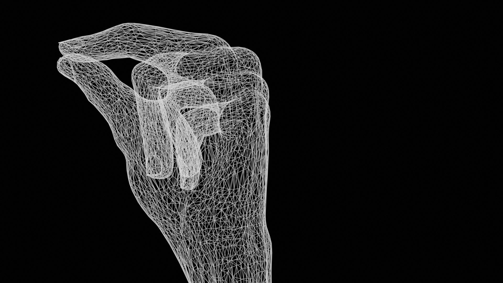 Just a Little Single Hand 023 Low-poly 3D model_13