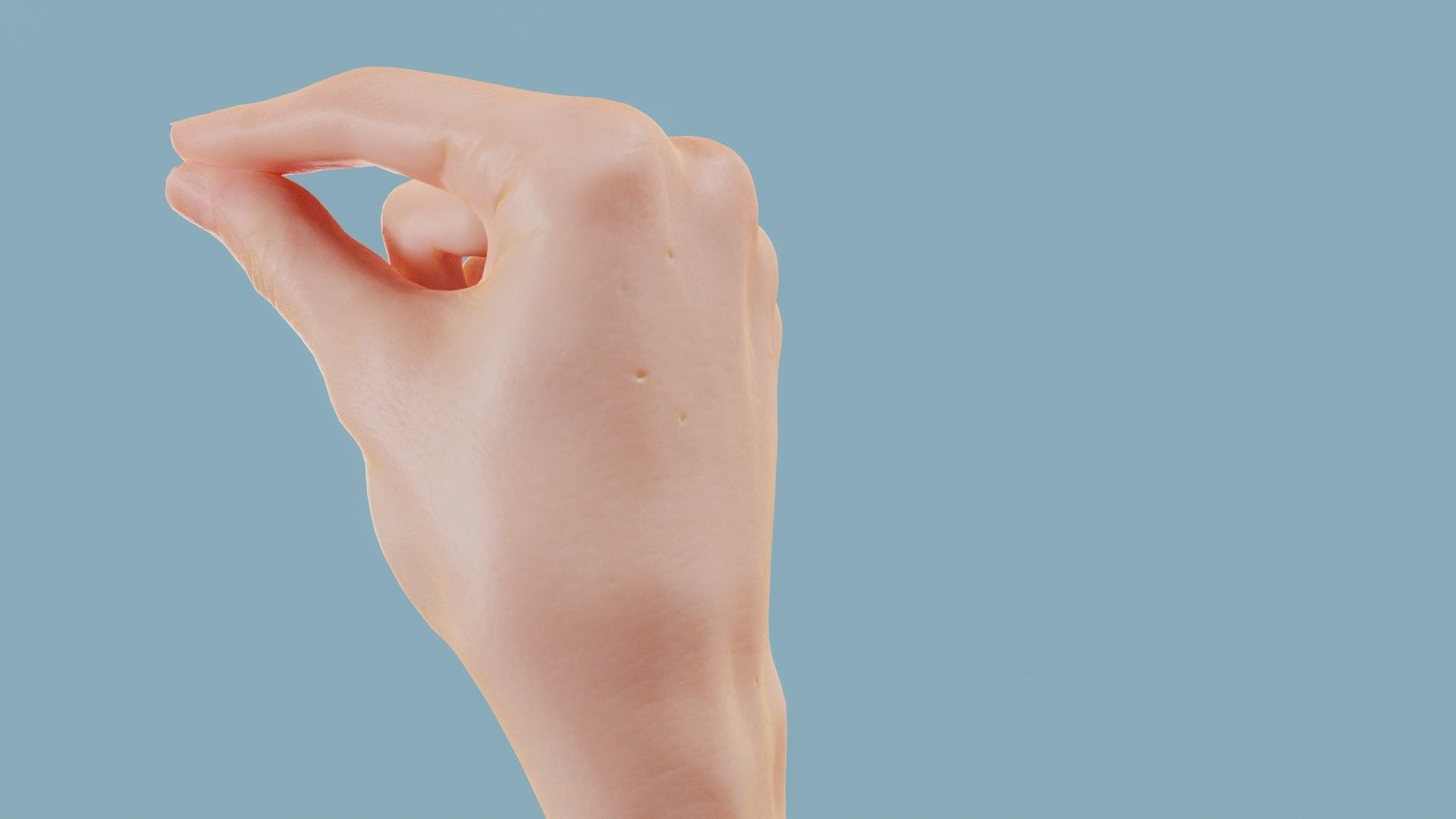 Just a Little Single Hand 023 Low-poly 3D model_6