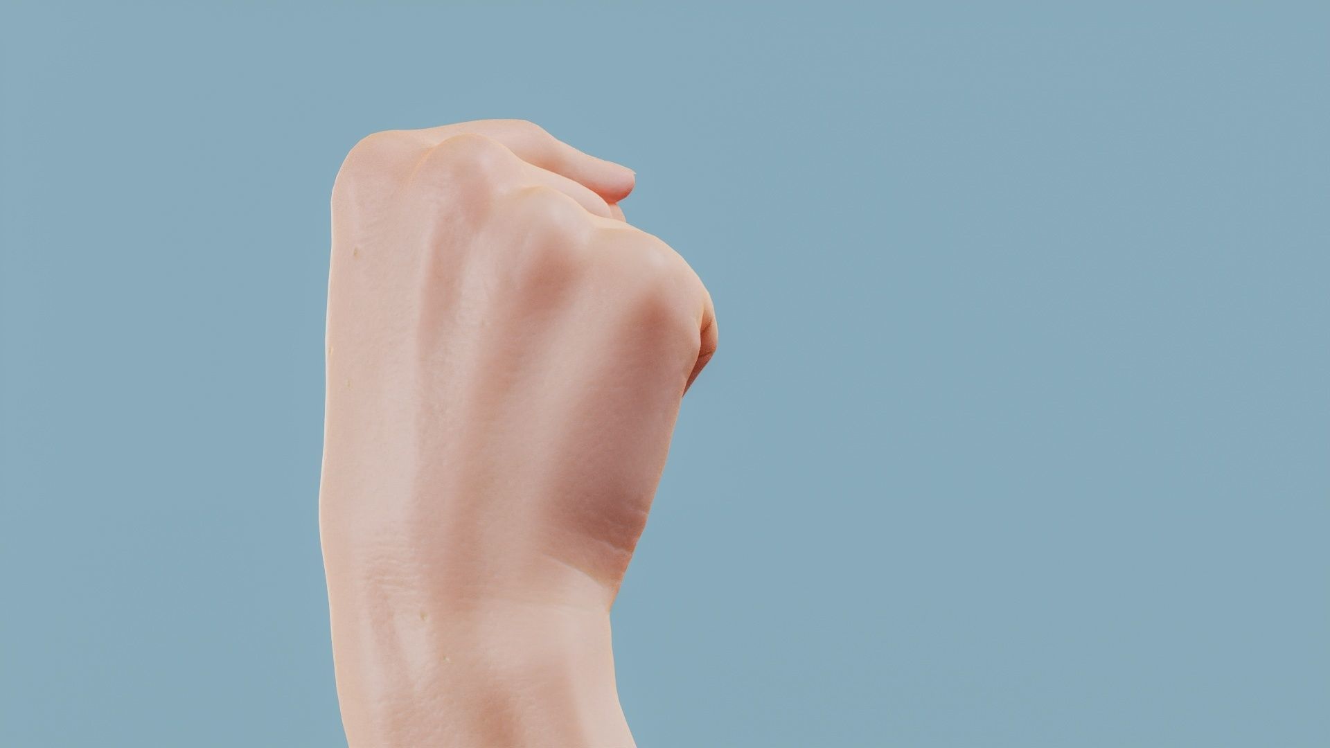 Just a Little Single Hand 023 Low-poly 3D model_3