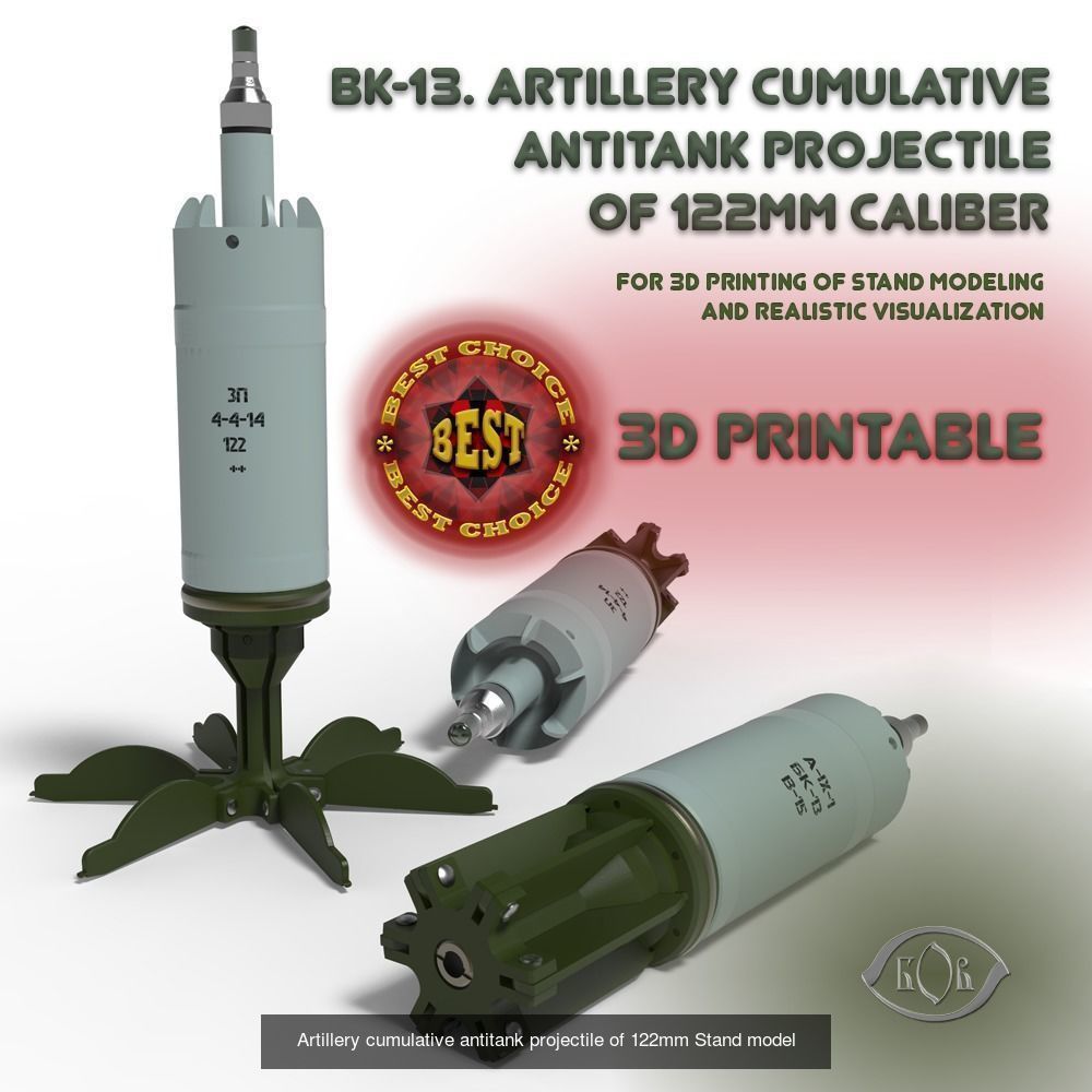 Ammunition of Russian Ukrainian war 3D printable models N1 3D Model Collection_6