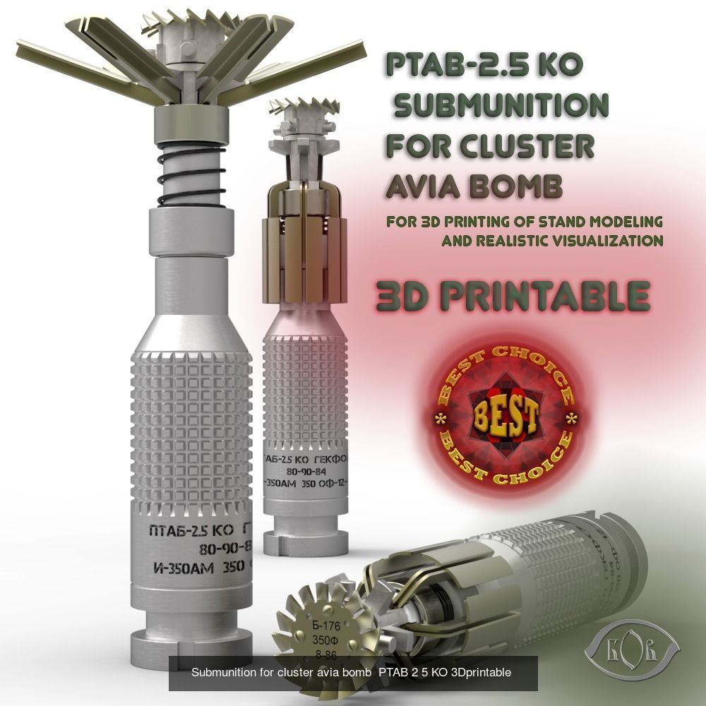 Ammunition of Russian Ukrainian war 3D printable models N1 3D Model Collection_8