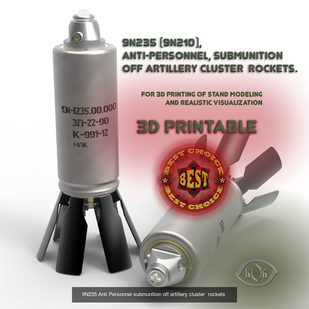 Ammunition of Russian Ukrainian war 3D printable models N1 3D Model Collection_9