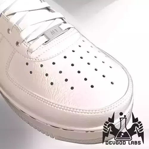 Nike Air Force Ones Lowpoly Game Ready