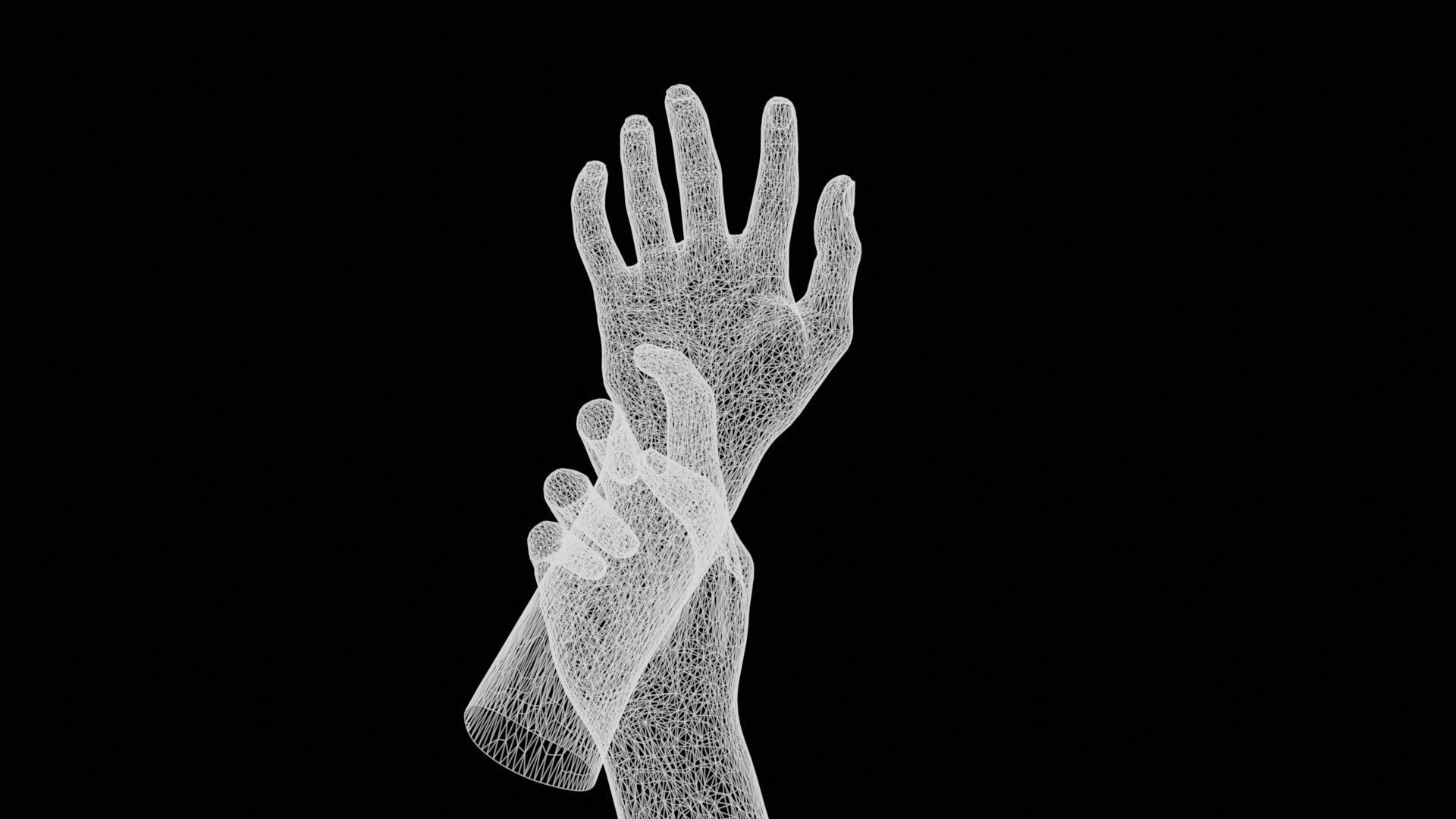 Hold My Hand Duo Hands 010 Low-poly 3D model_12