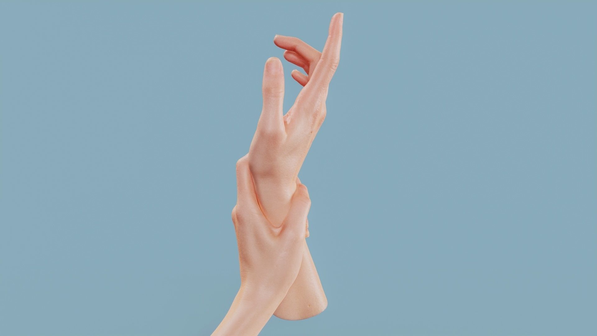 Hold My Hand Duo Hands 010 Low-poly 3D model_9