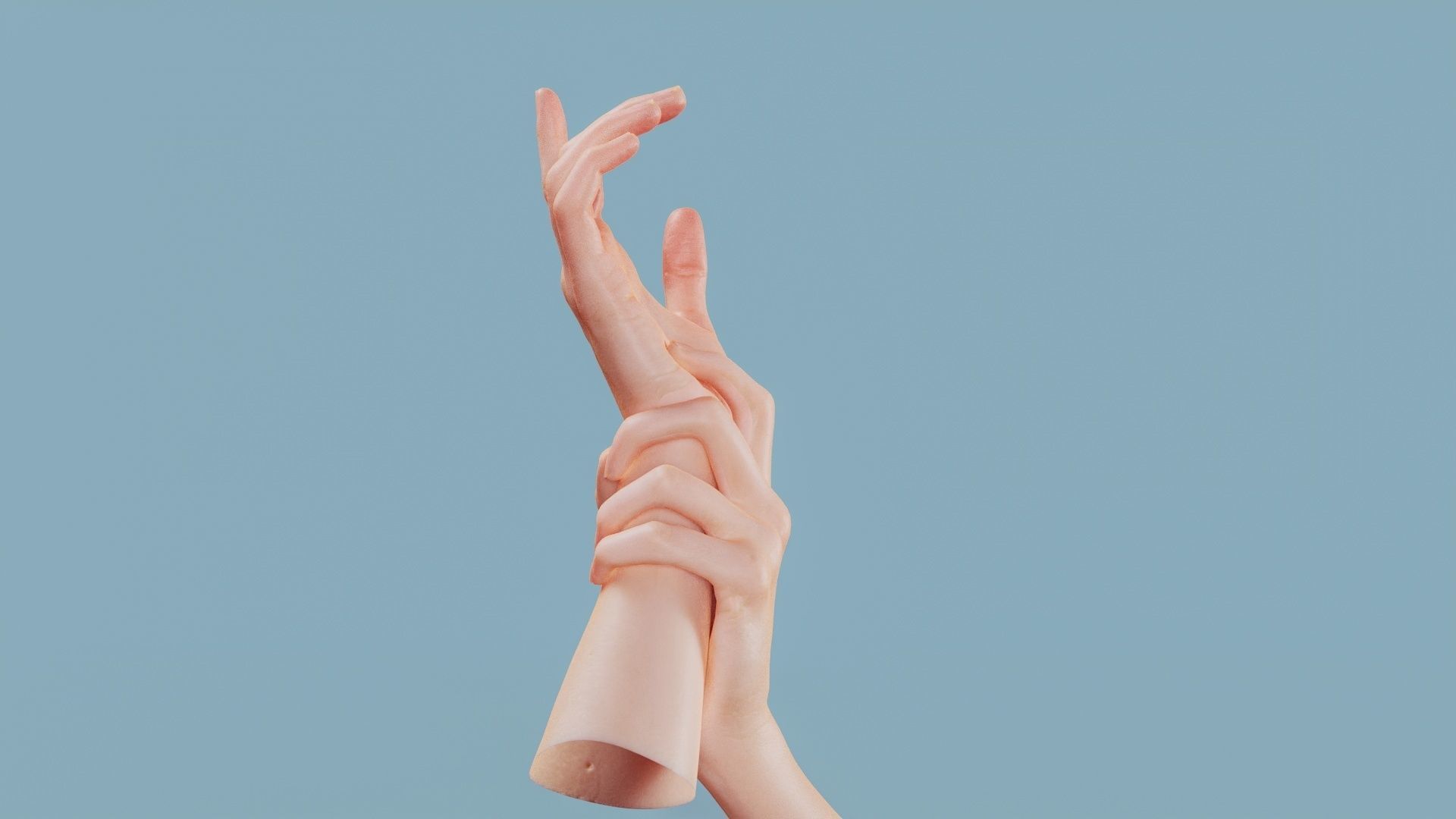 Hold My Hand Duo Hands 010 Low-poly 3D model_3