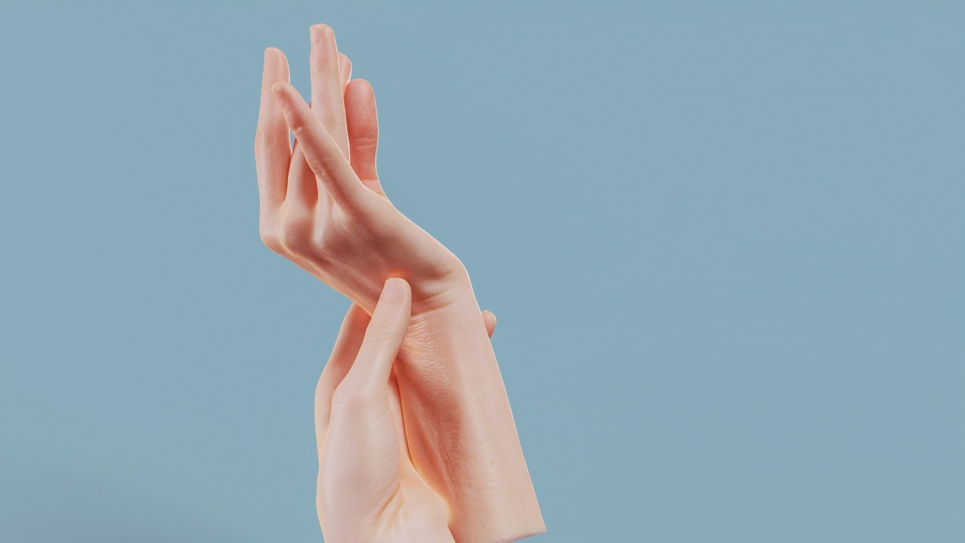 Eternal Elegance Duo Hands 021 Low-poly 3D model_3