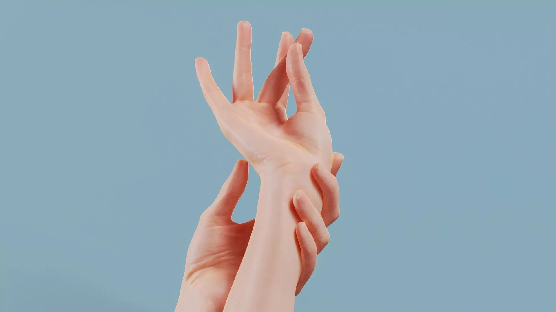 Eternal Elegance Duo Hands 021 Low-poly 3D model_0