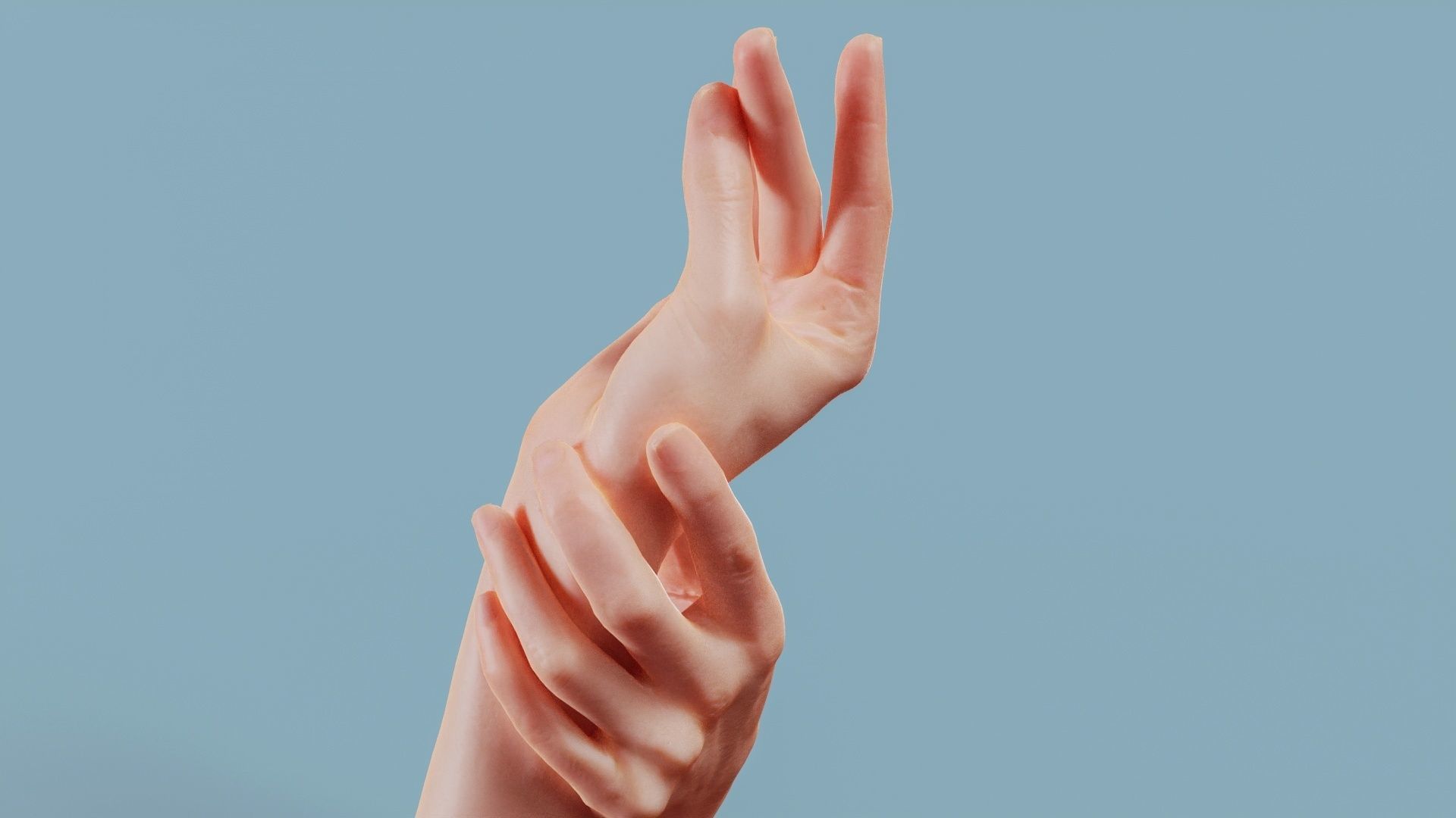 Eternal Elegance Duo Hands 021 Low-poly 3D model_9