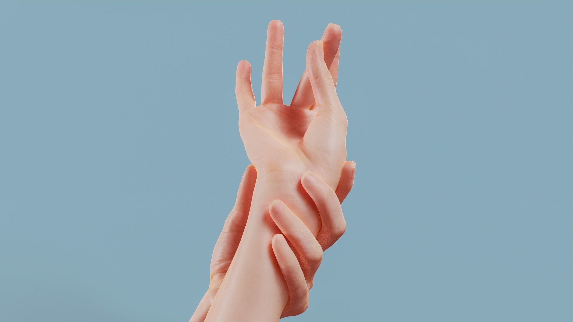 Eternal Elegance Duo Hands 021 Low-poly 3D model_11