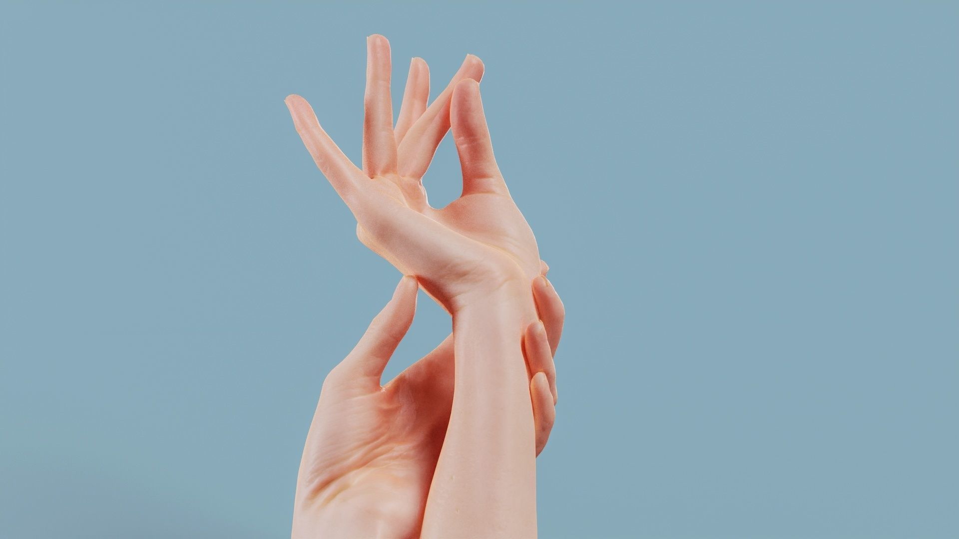 Eternal Elegance Duo Hands 021 Low-poly 3D model_1