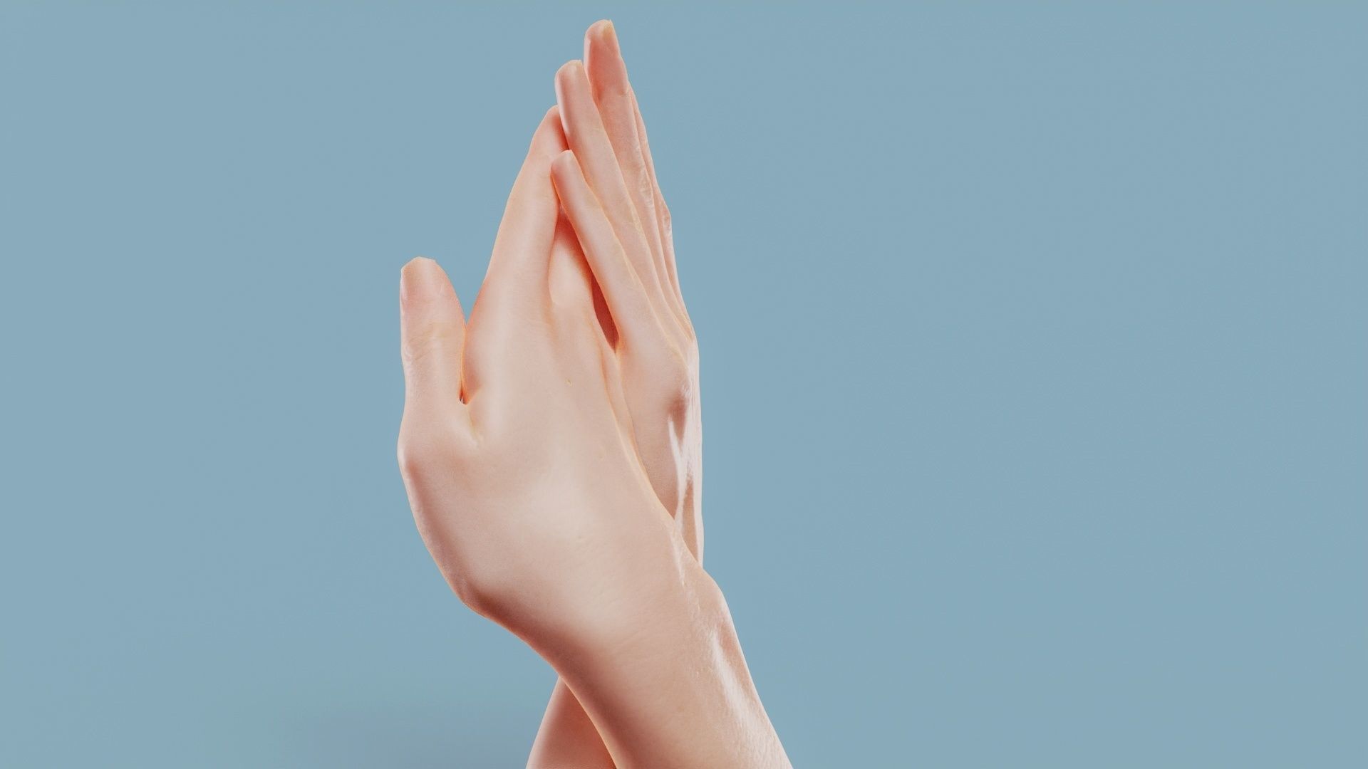 Criss Cross Duo Hands 008 Low-poly 3D model_8